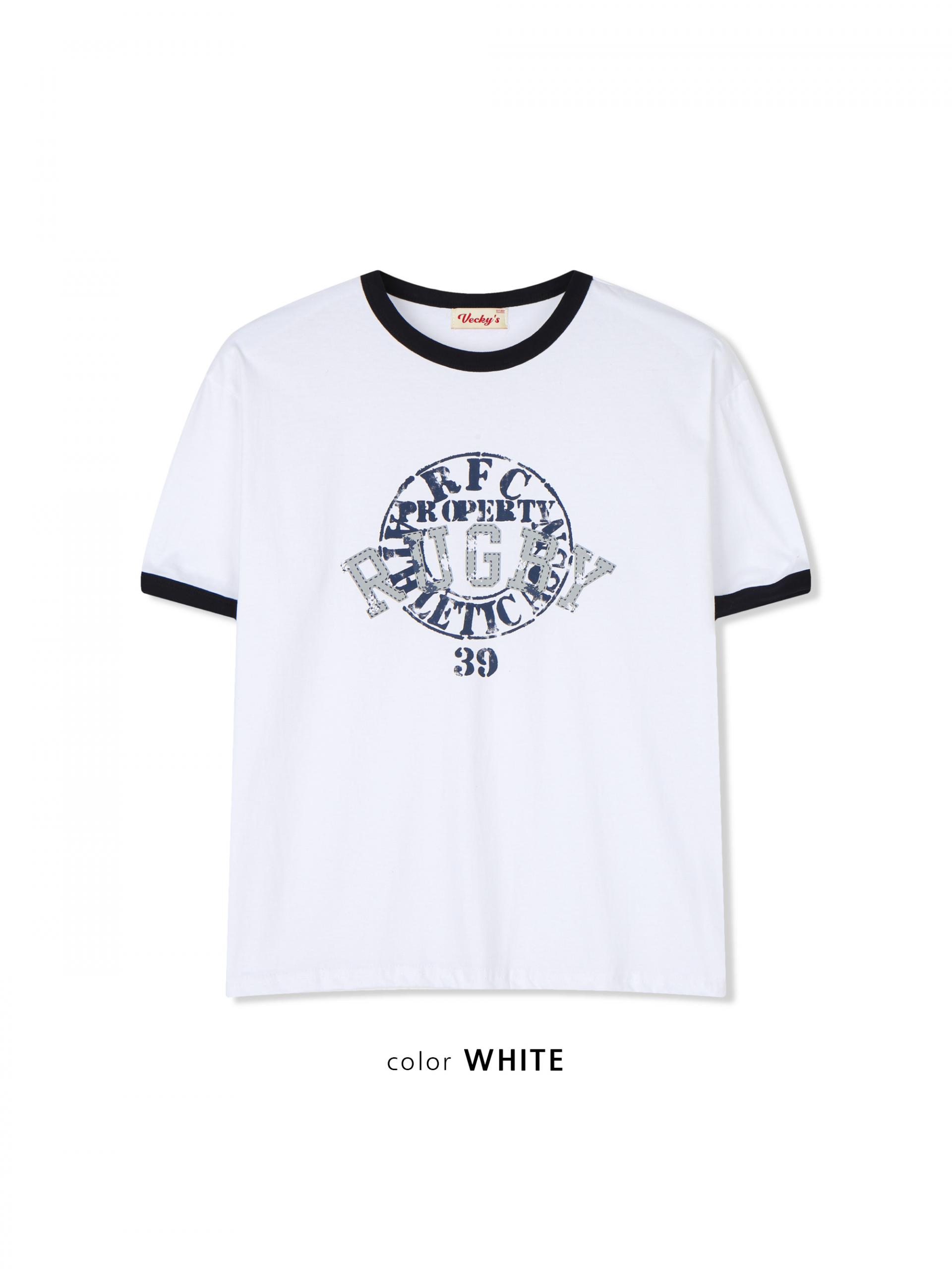 Rugby ringer muscle crop half t