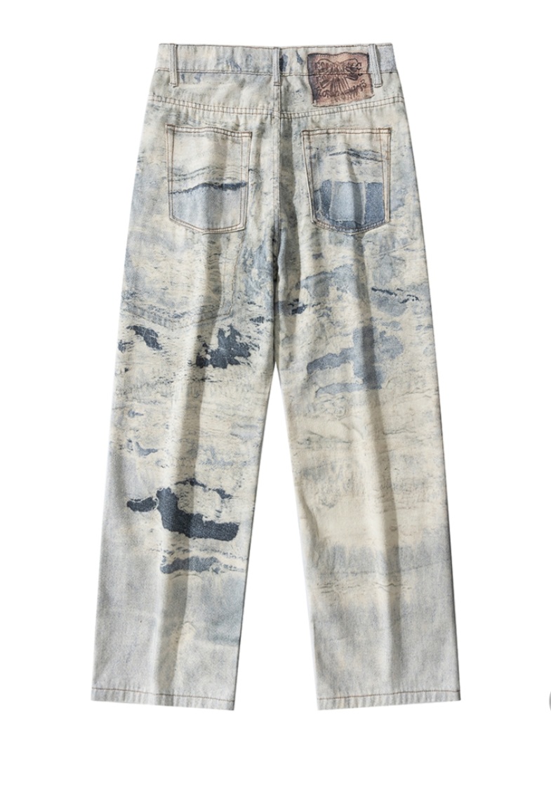 Salt digital denim pants