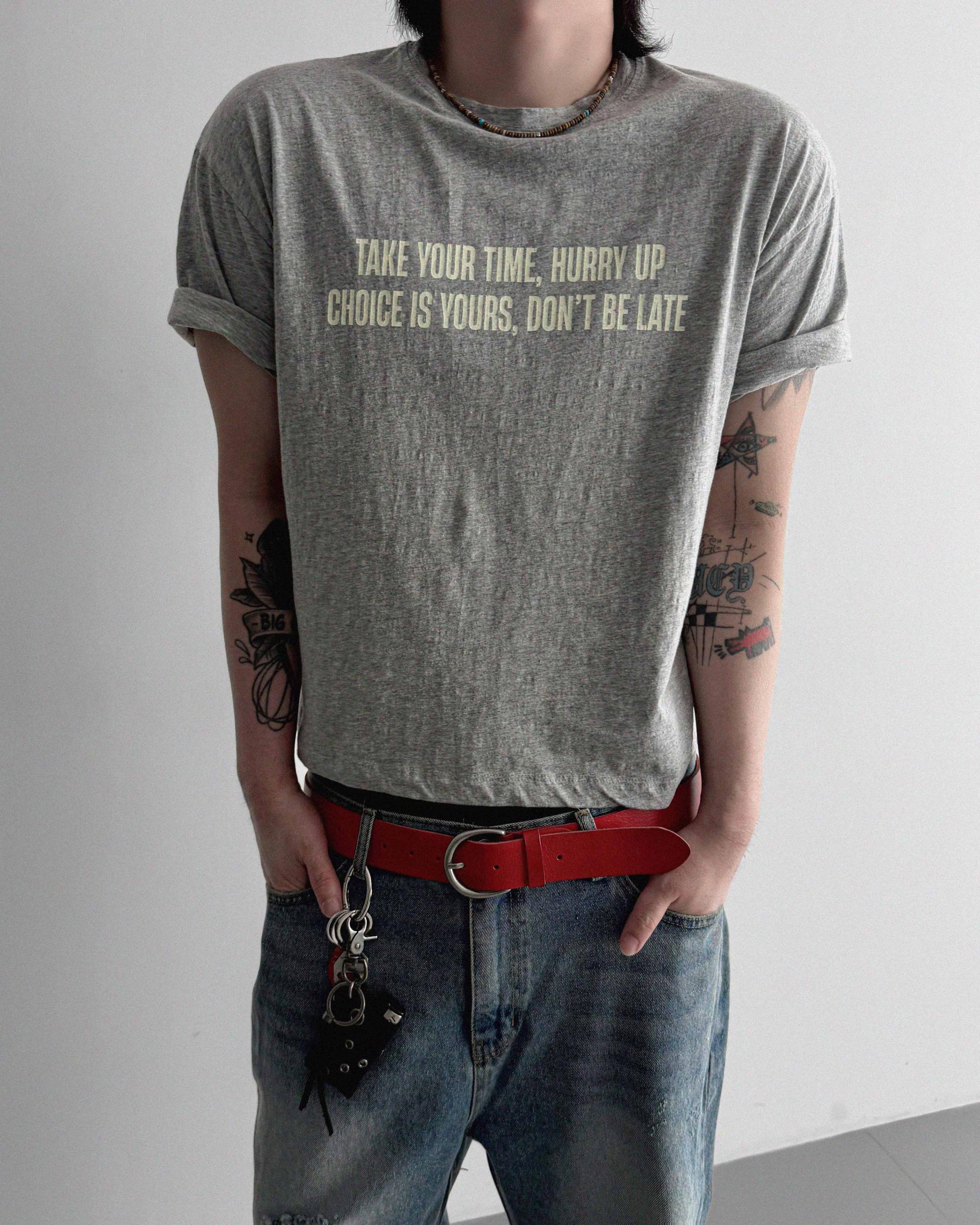 Vintage poit slap crop half t
