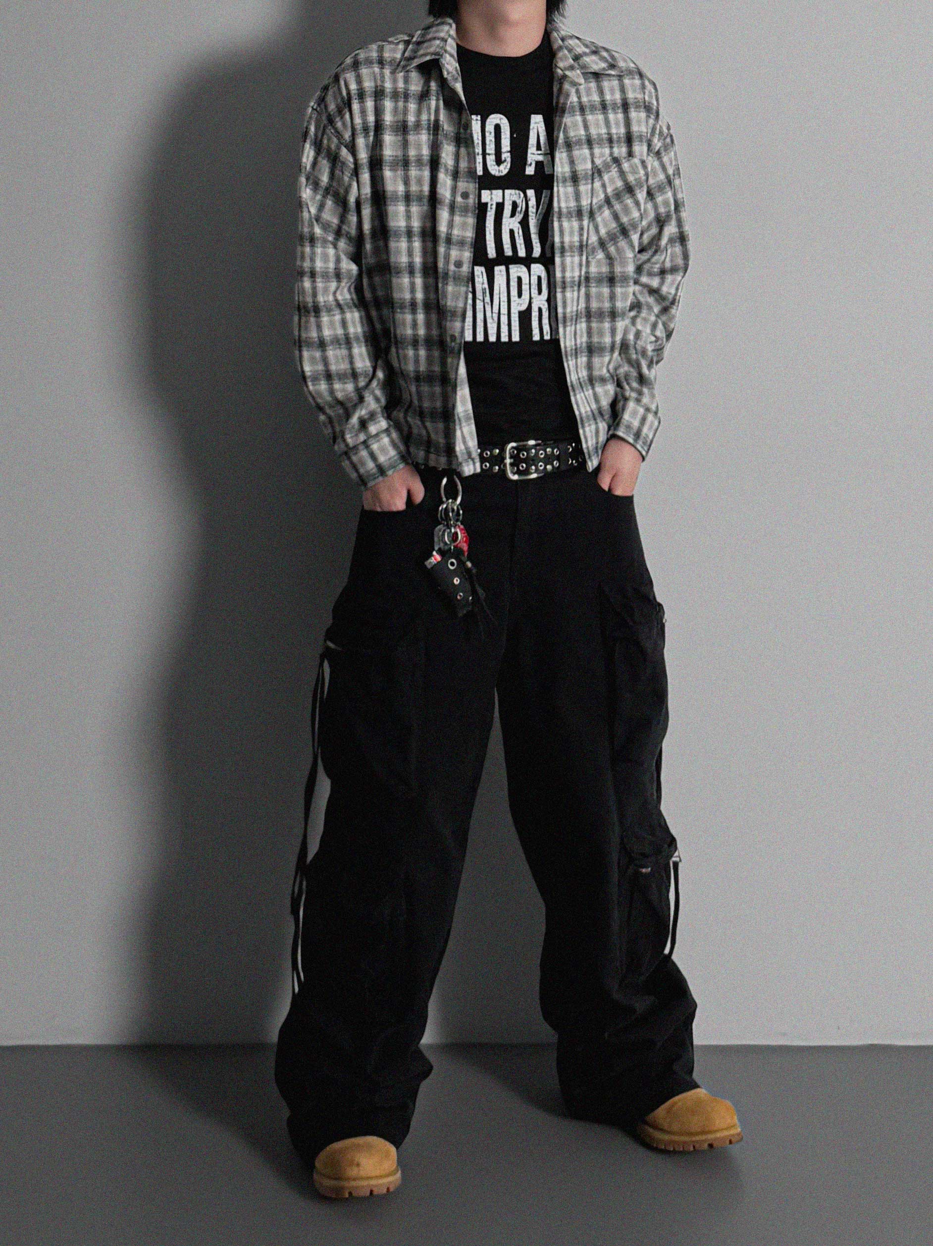 Opal crop check shirt