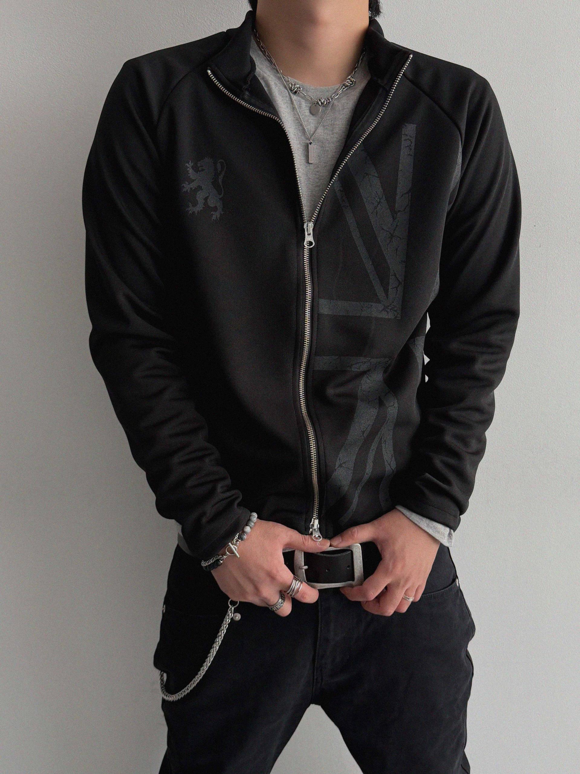 England slim jersey zip-up