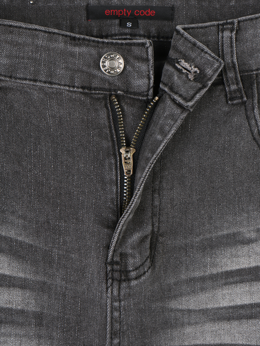 Slack sagging flare black jean