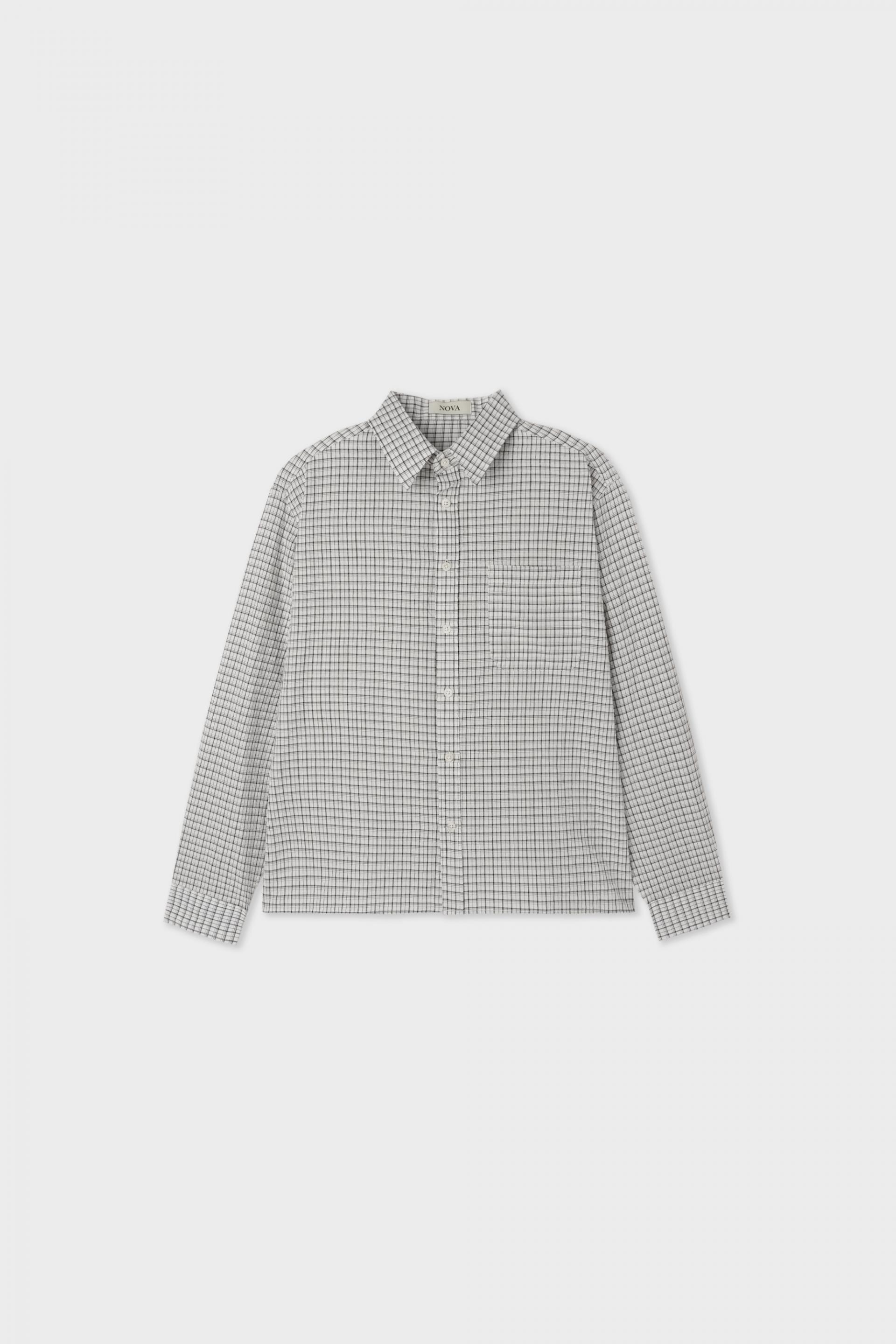 Deli semi crop check shirt