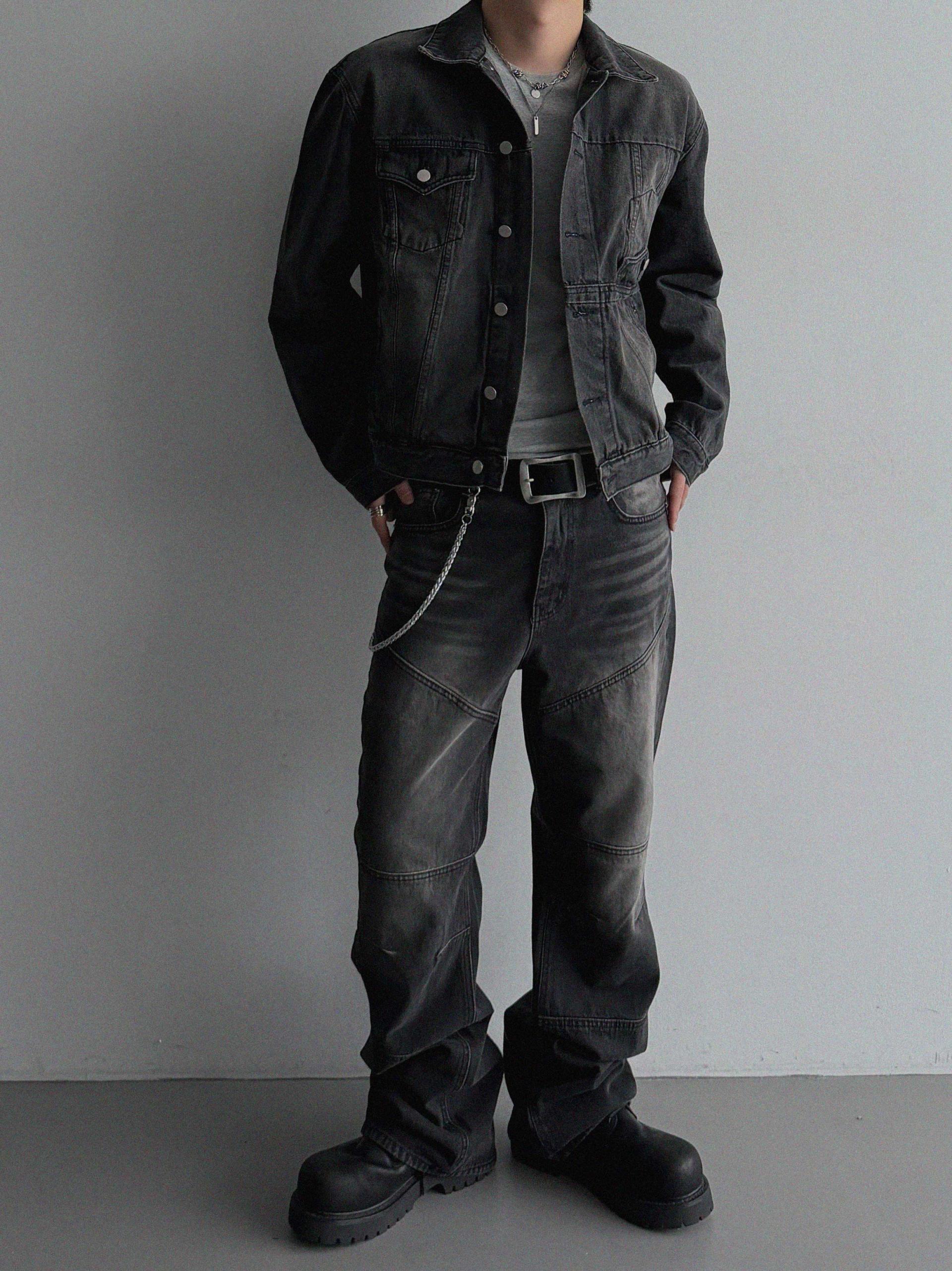 Mabel reverse crop denim jacket