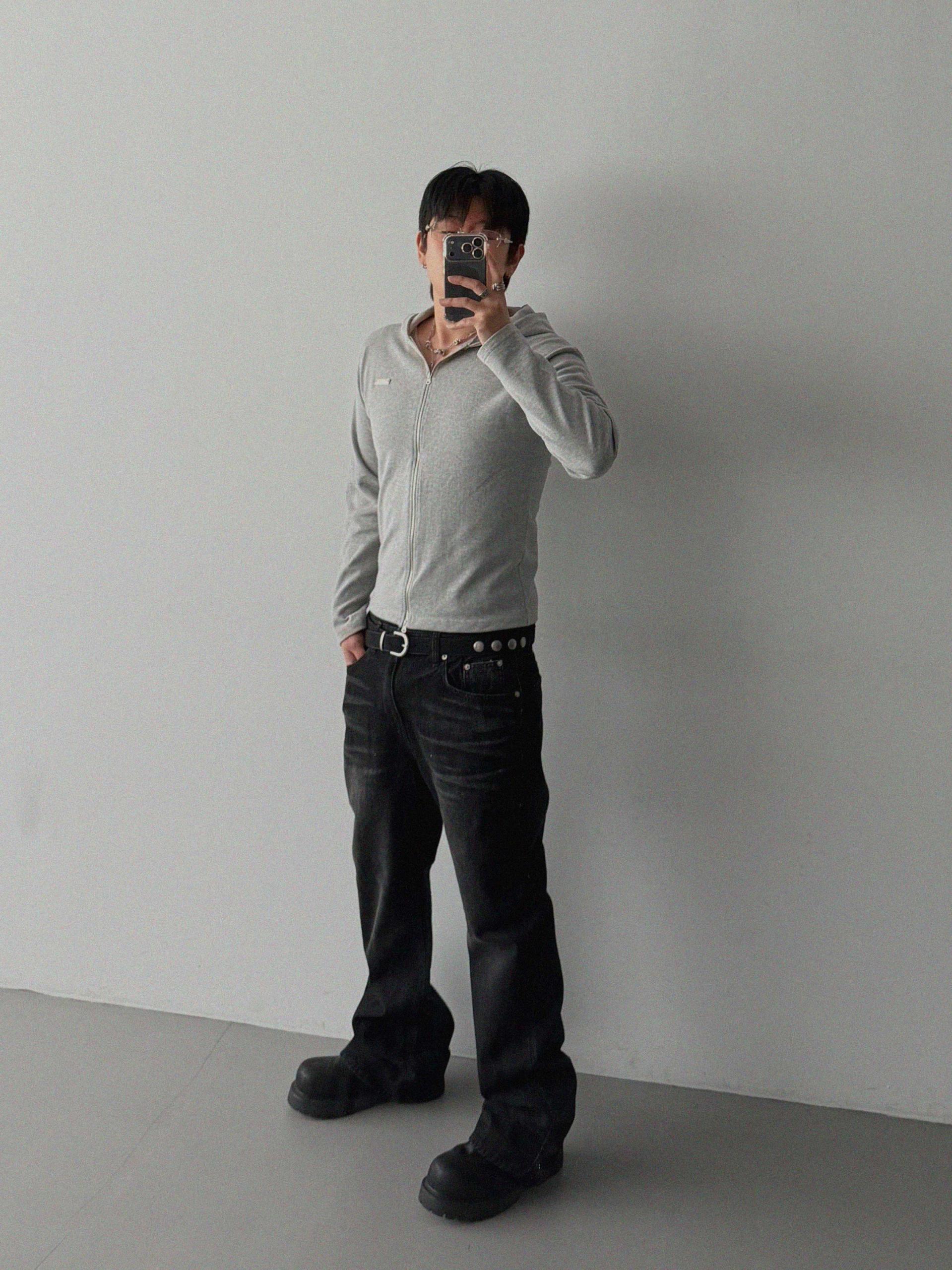 Deep Brush Flare Denim Pants