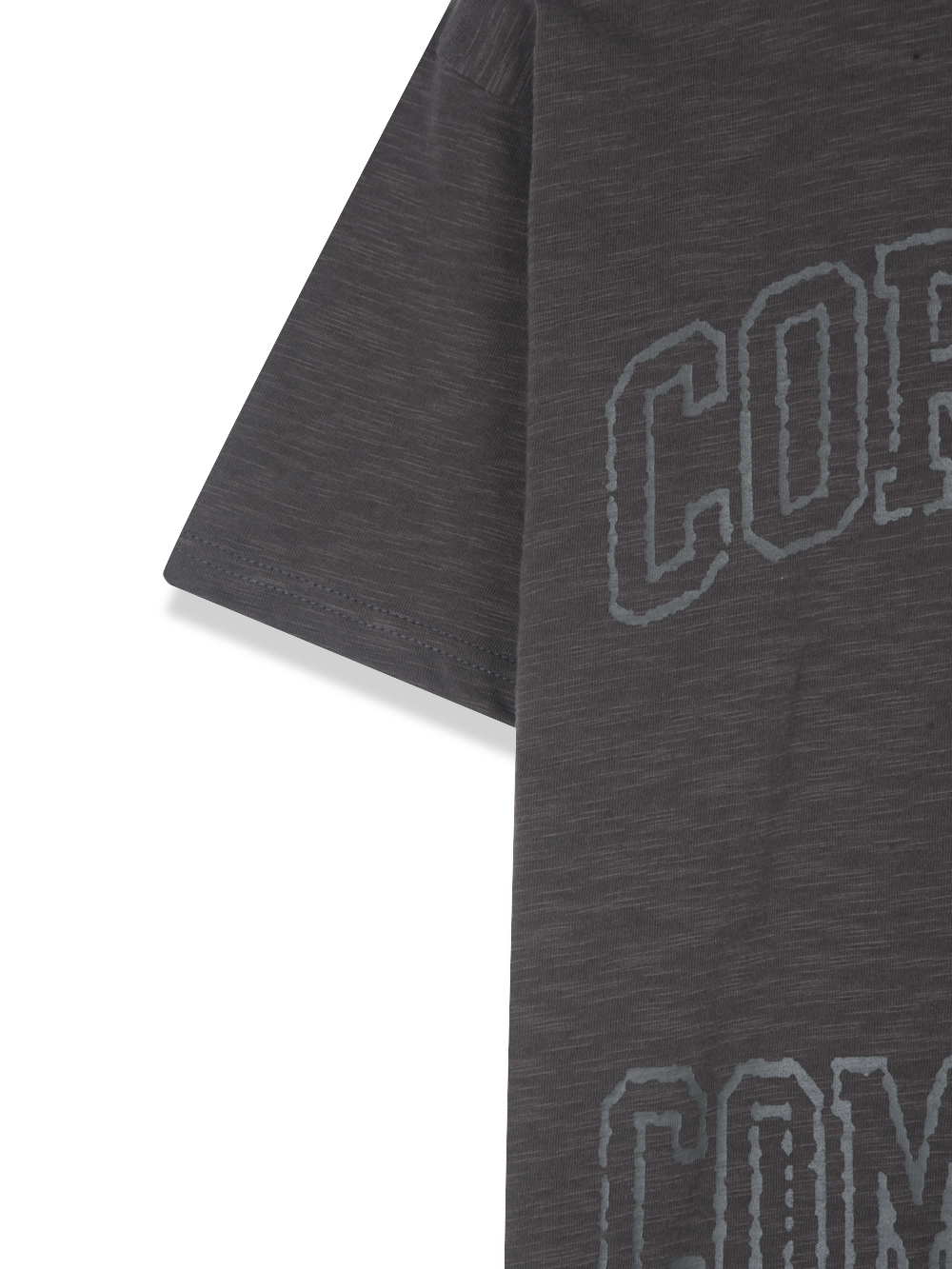 Community slub crop half t