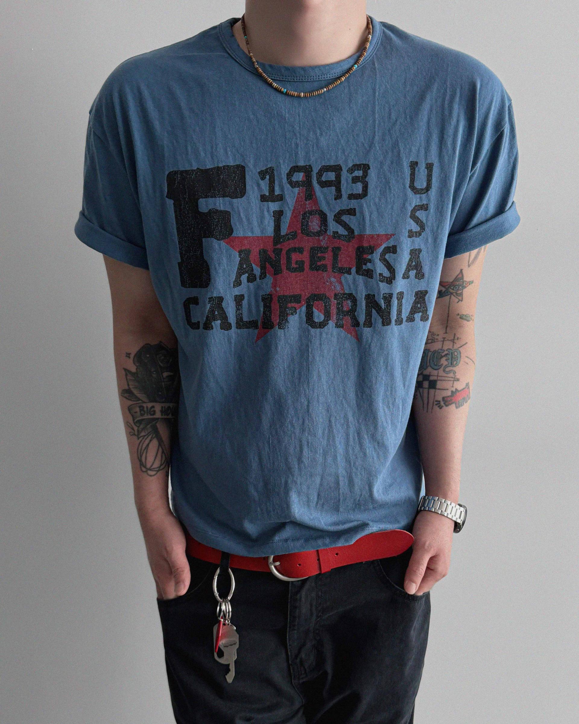 Retro star crop half t