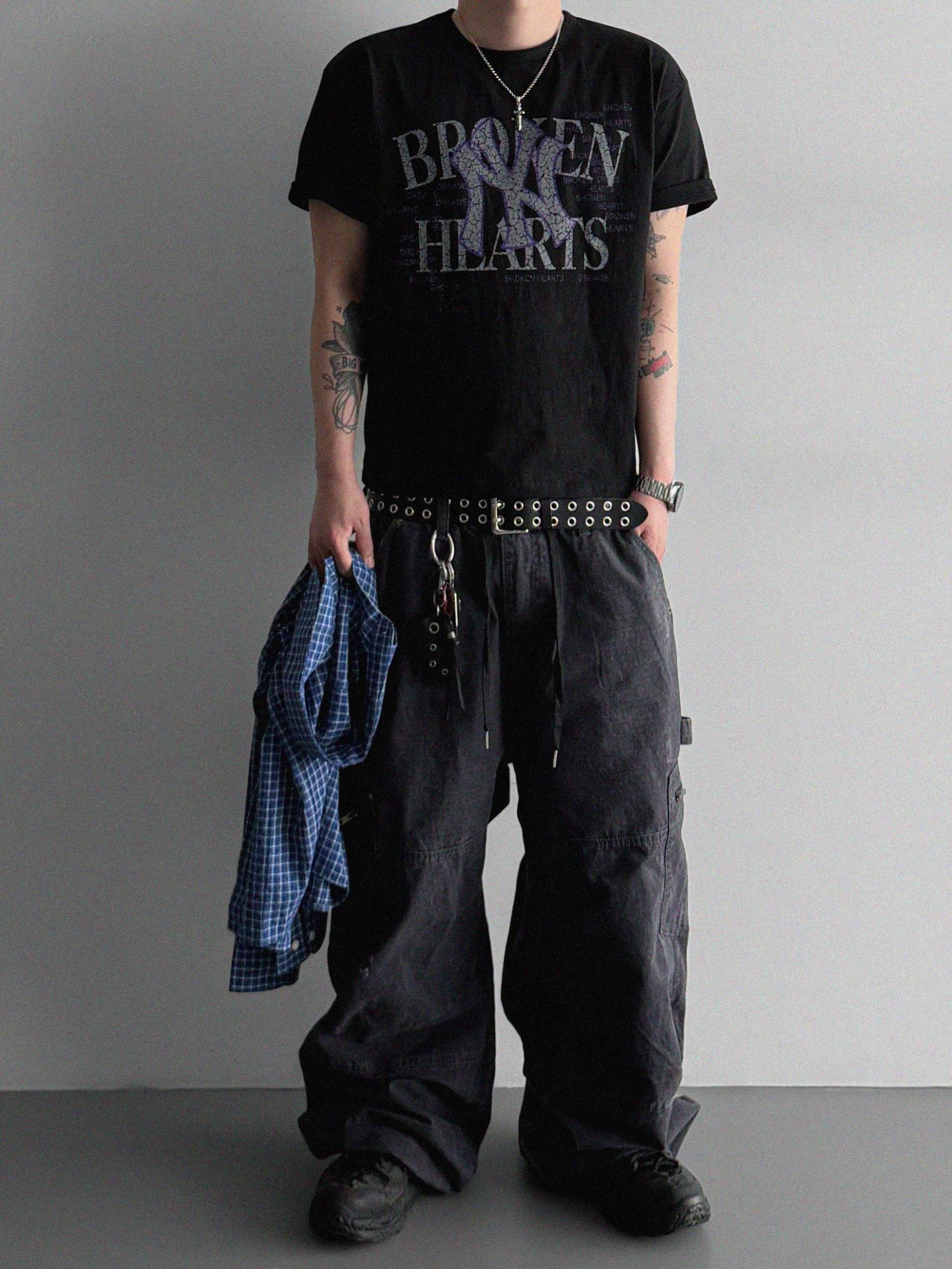 Vintage wide work pants