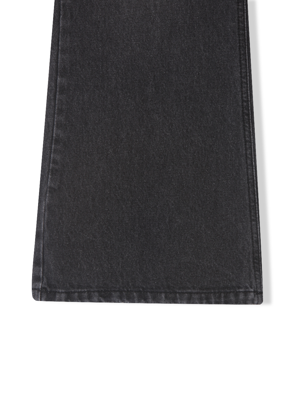 Black damage flared denim pants