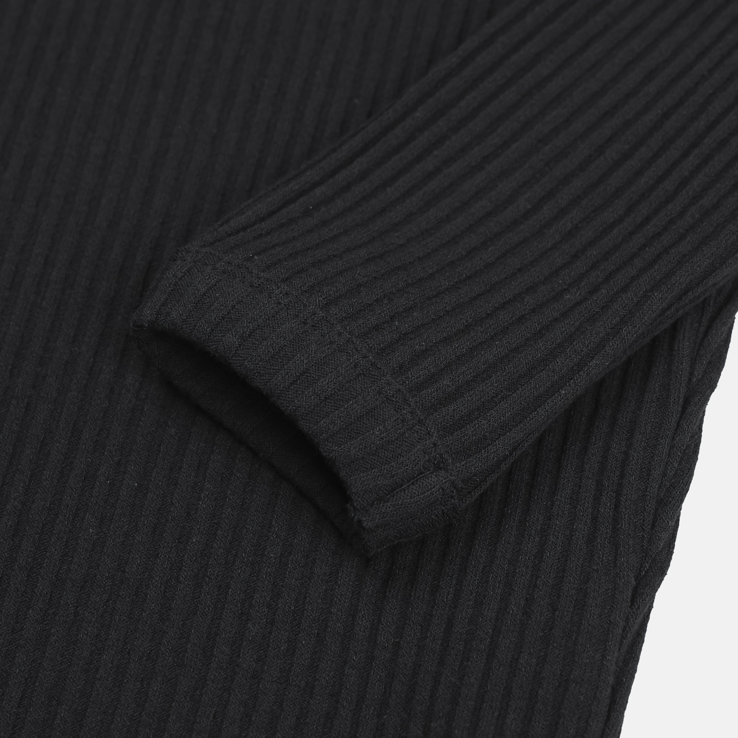 Solid ribbed raglan muscle t