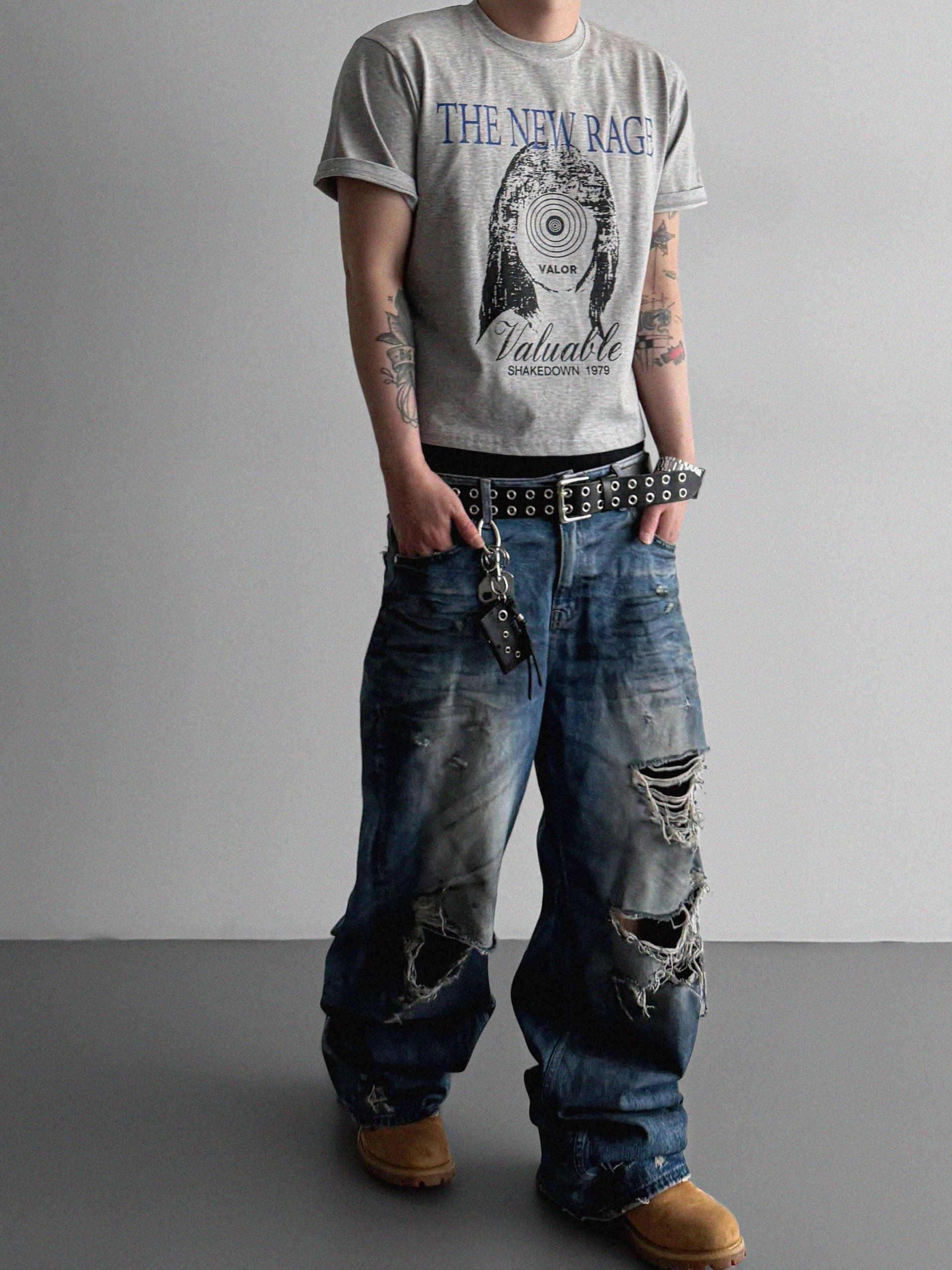 New rage crop half t