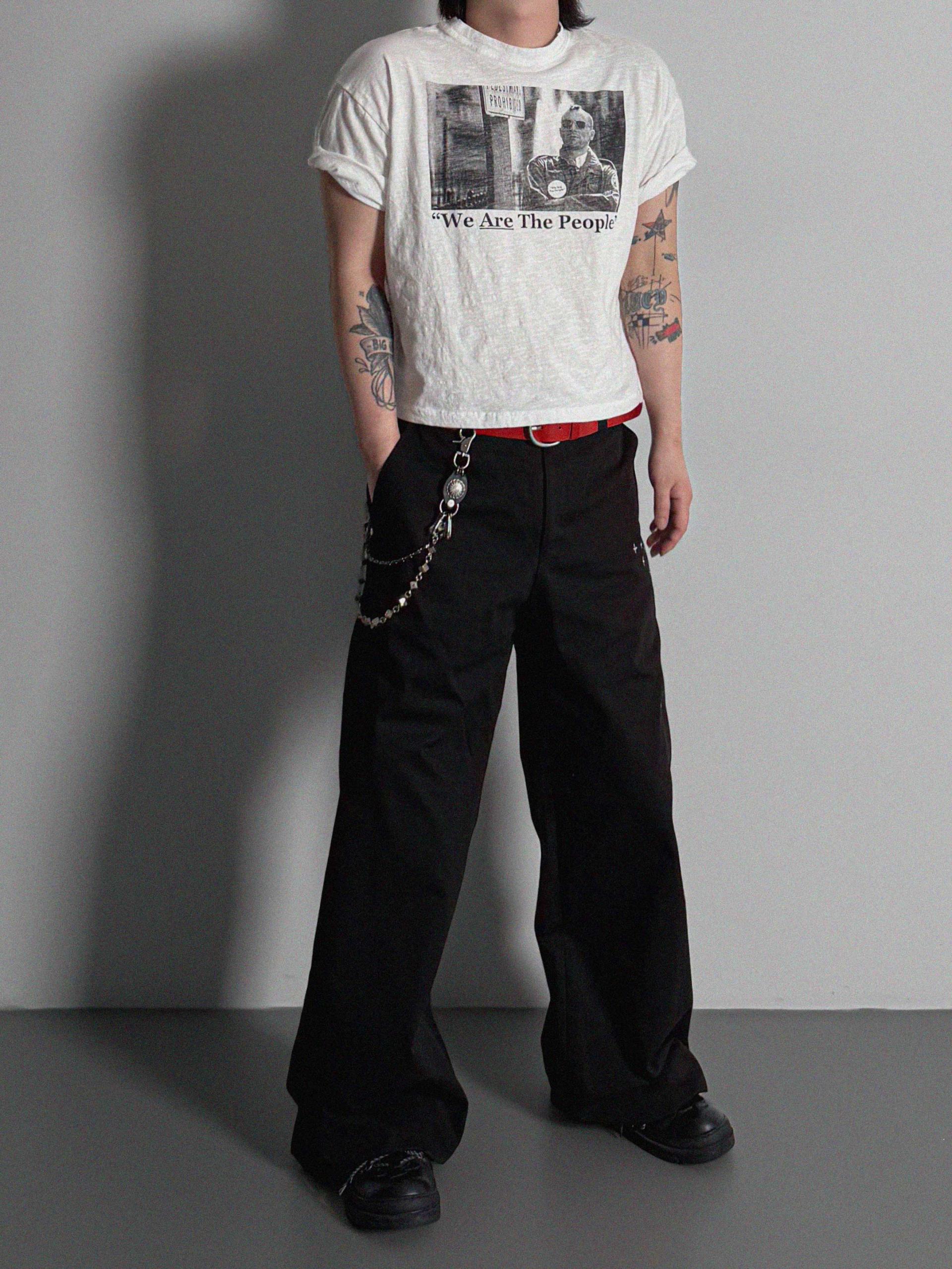 Vintage taxi slap crop half t
