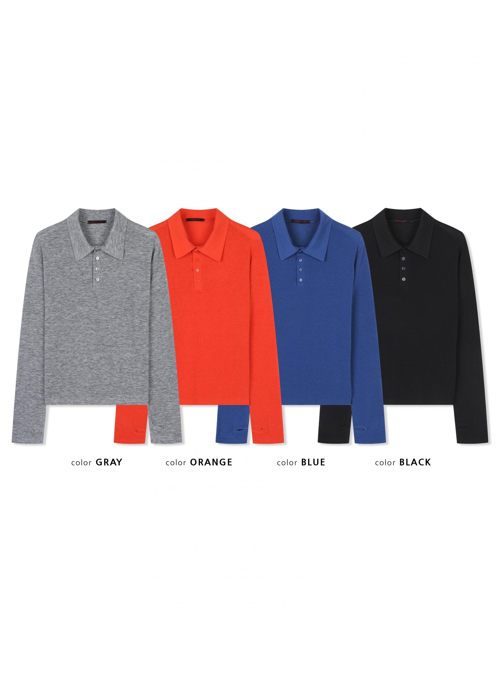 Blank slim warmer collar t