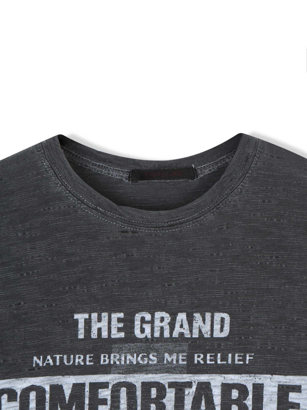 Comfort pigment slub slim t