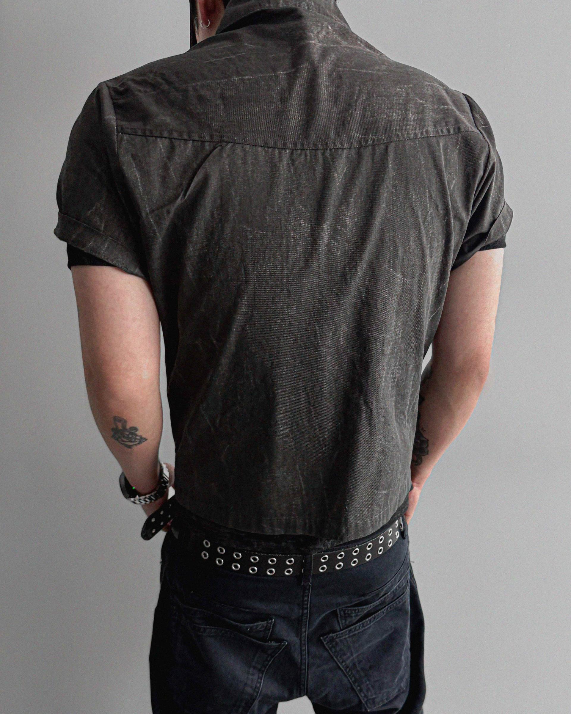 Vintage crop half shirt