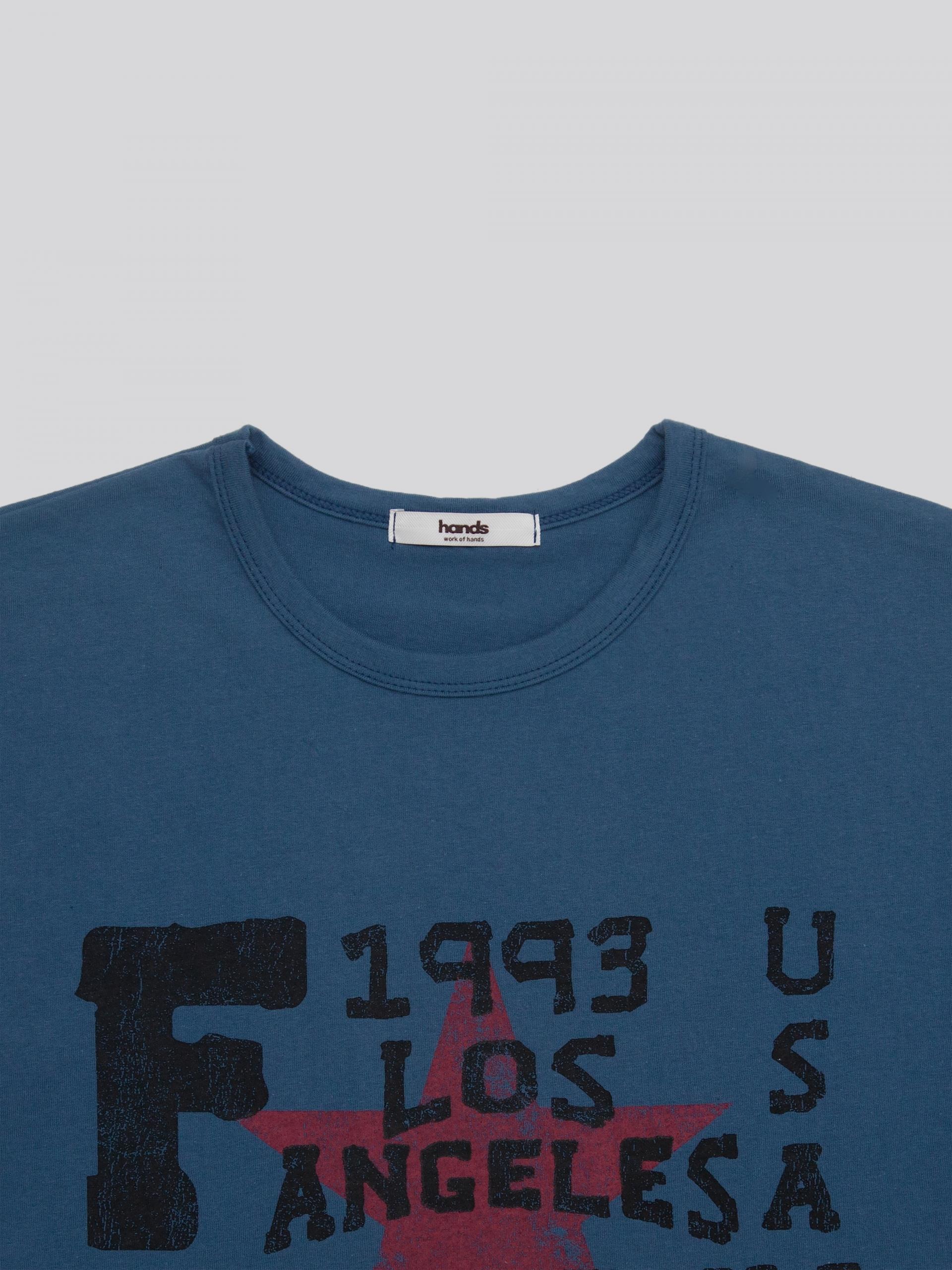 Retro star crop half t