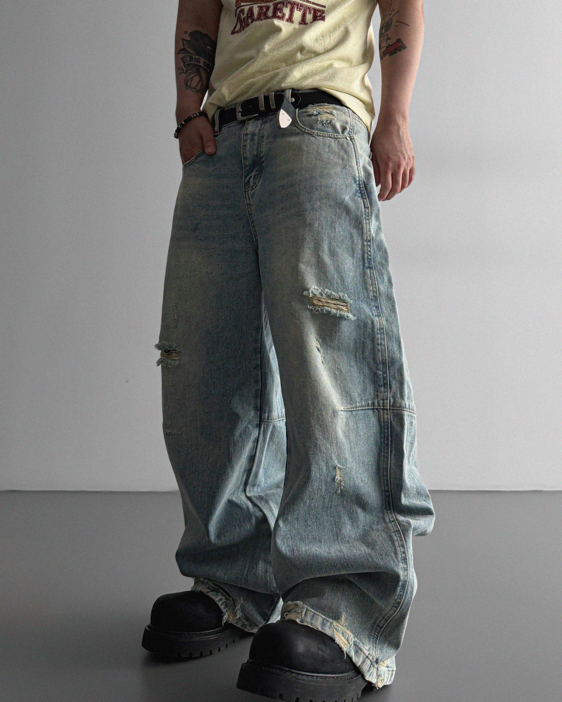 Frick damage denim pants