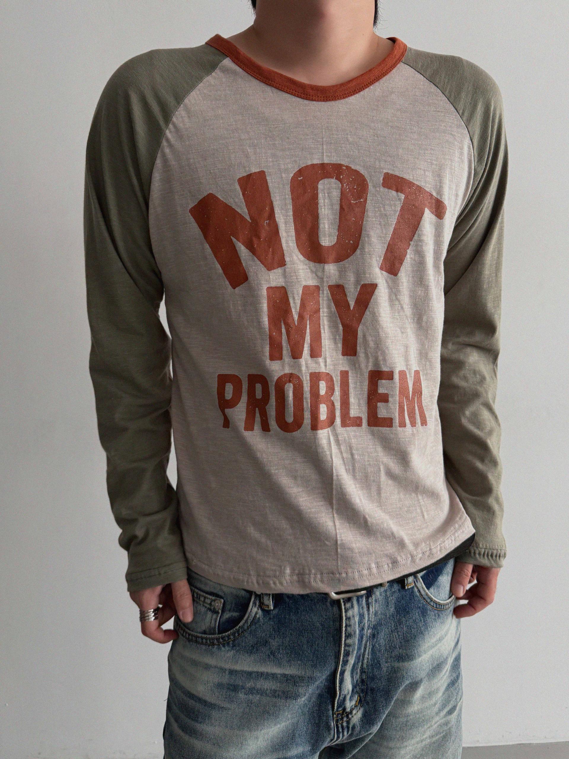 Not raglan ringer crop t