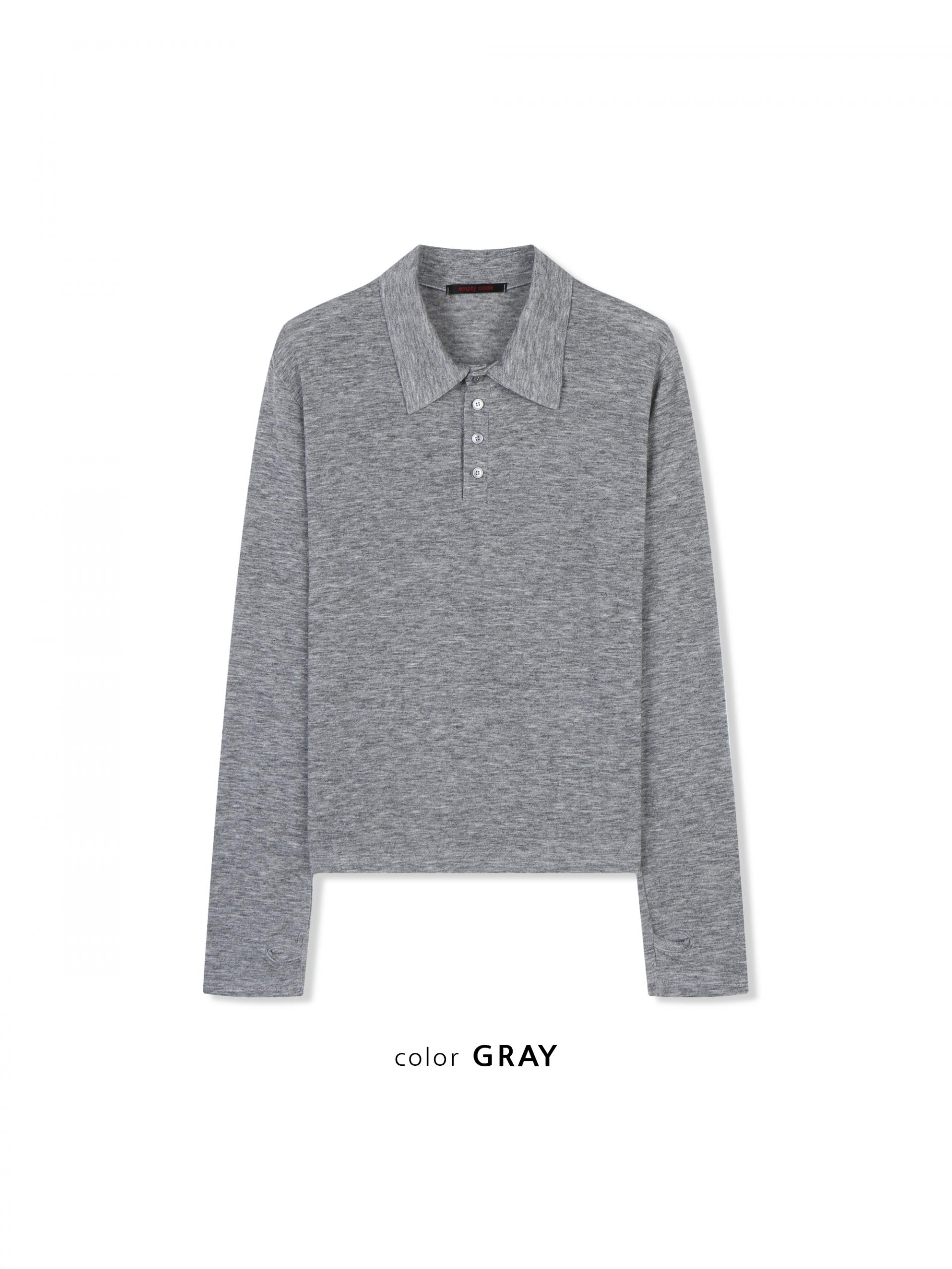 Blank slim warmer collar t