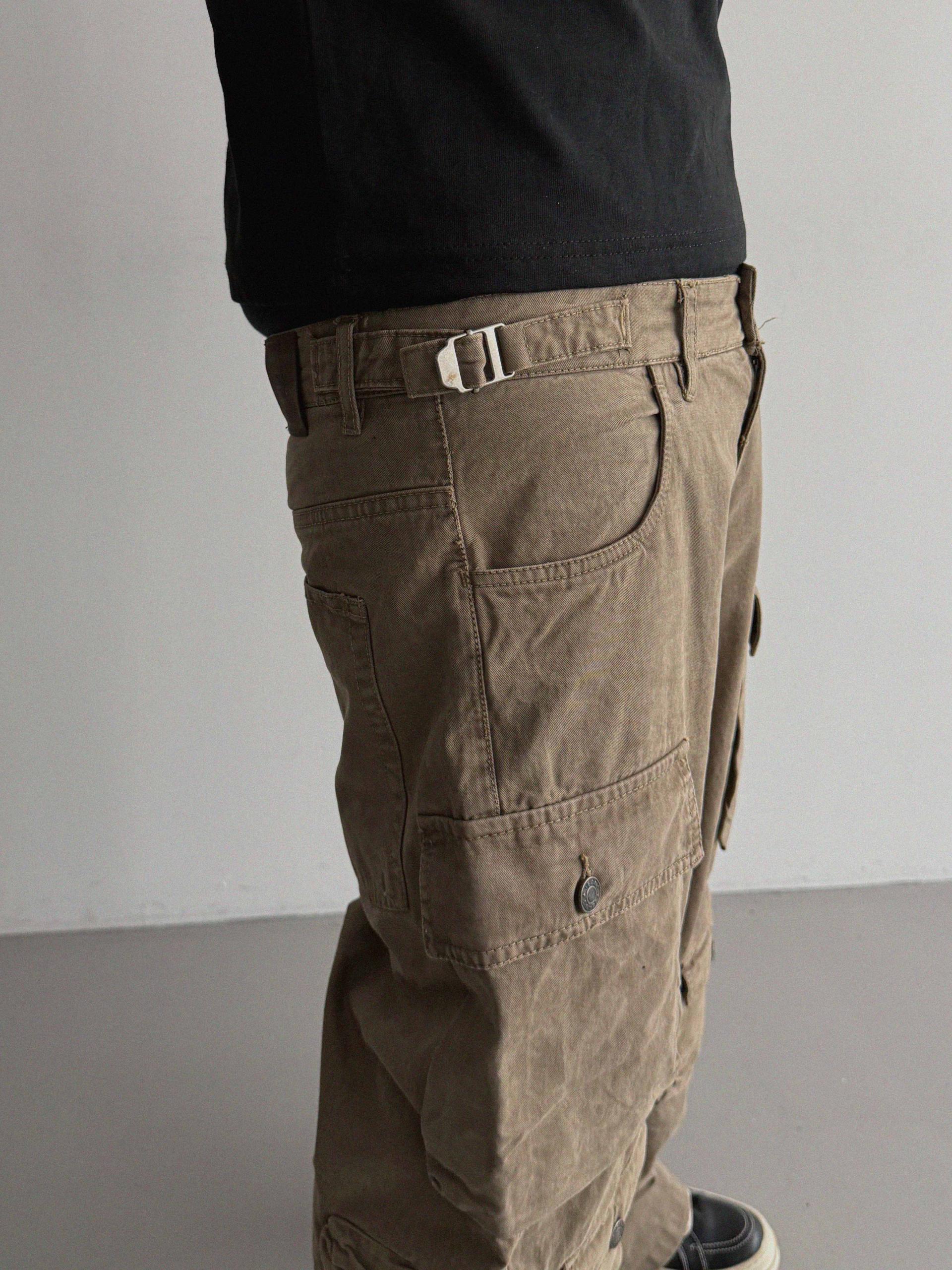 Block cargo wide pants