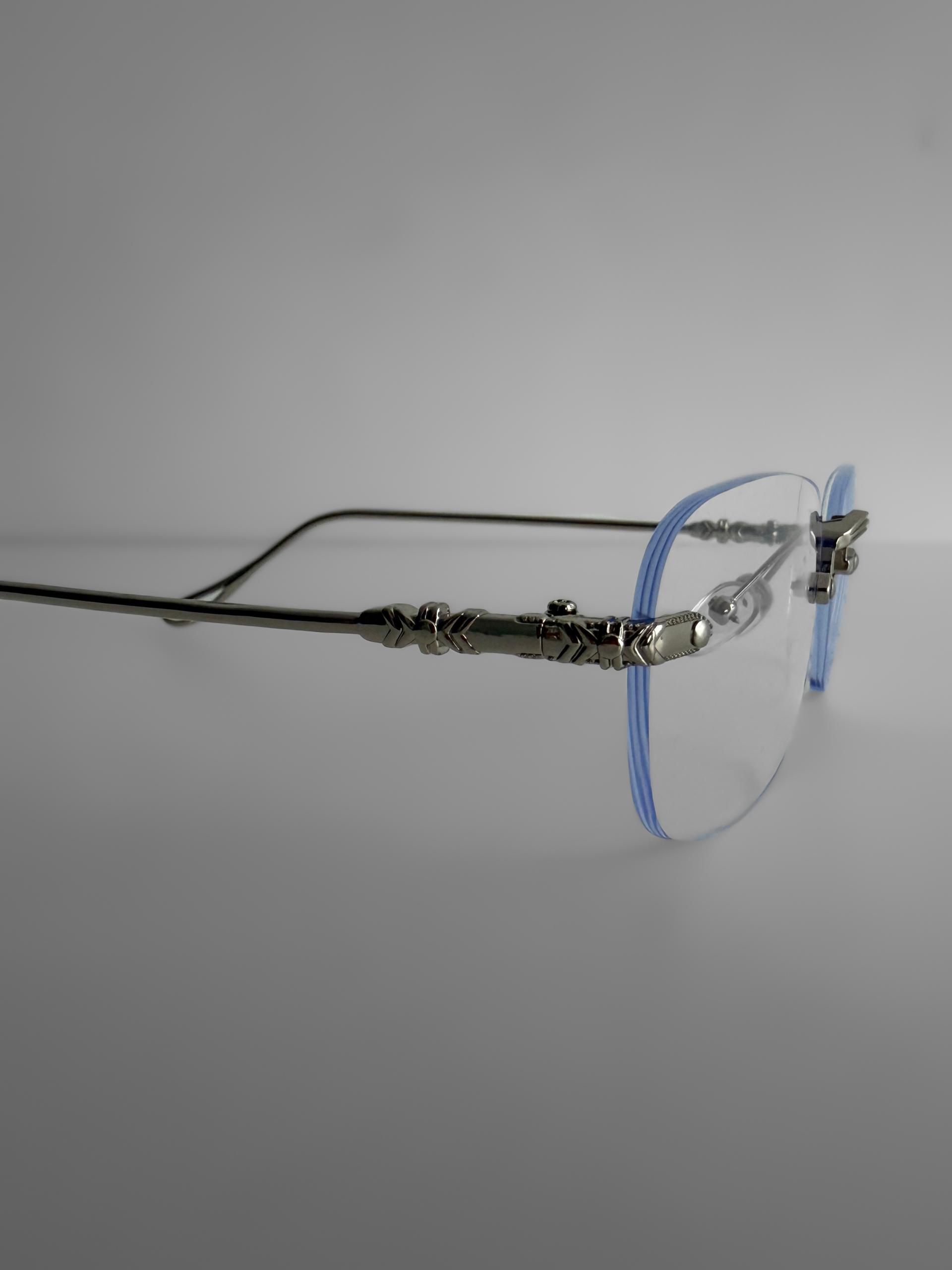 Viper metal rimless glasses