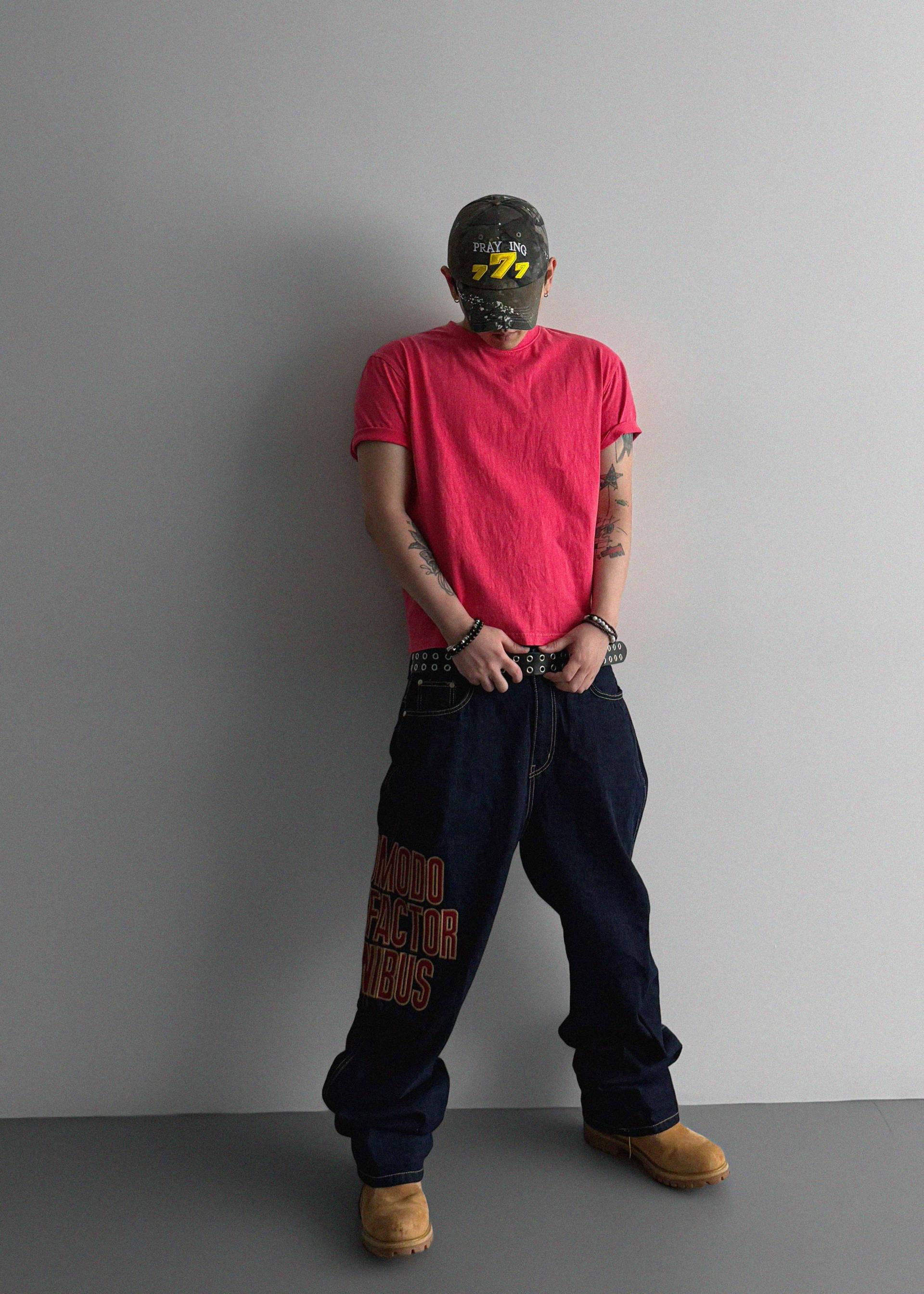 Faber embroidered Baggy jeans