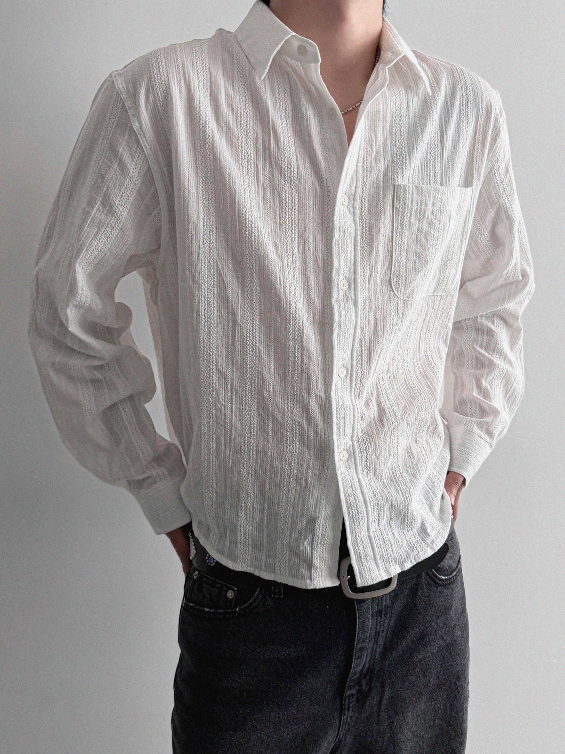 Dress crop shirt