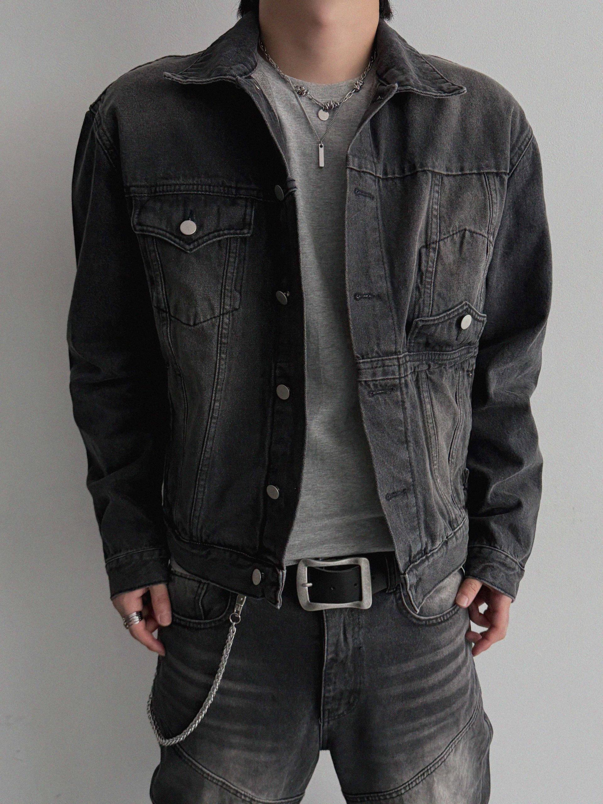 Mabel reverse crop denim jacket