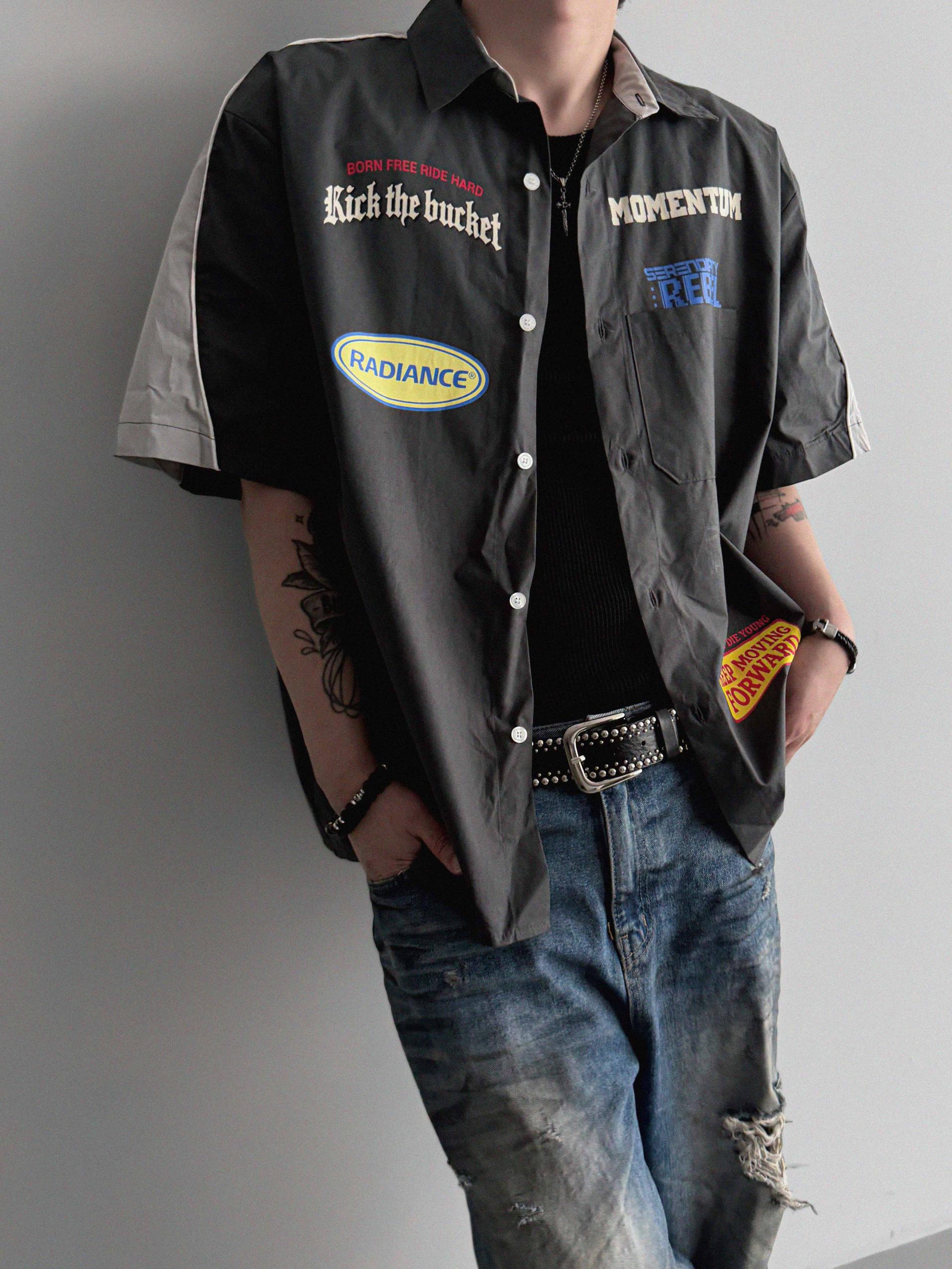 Mechanic over half shirt