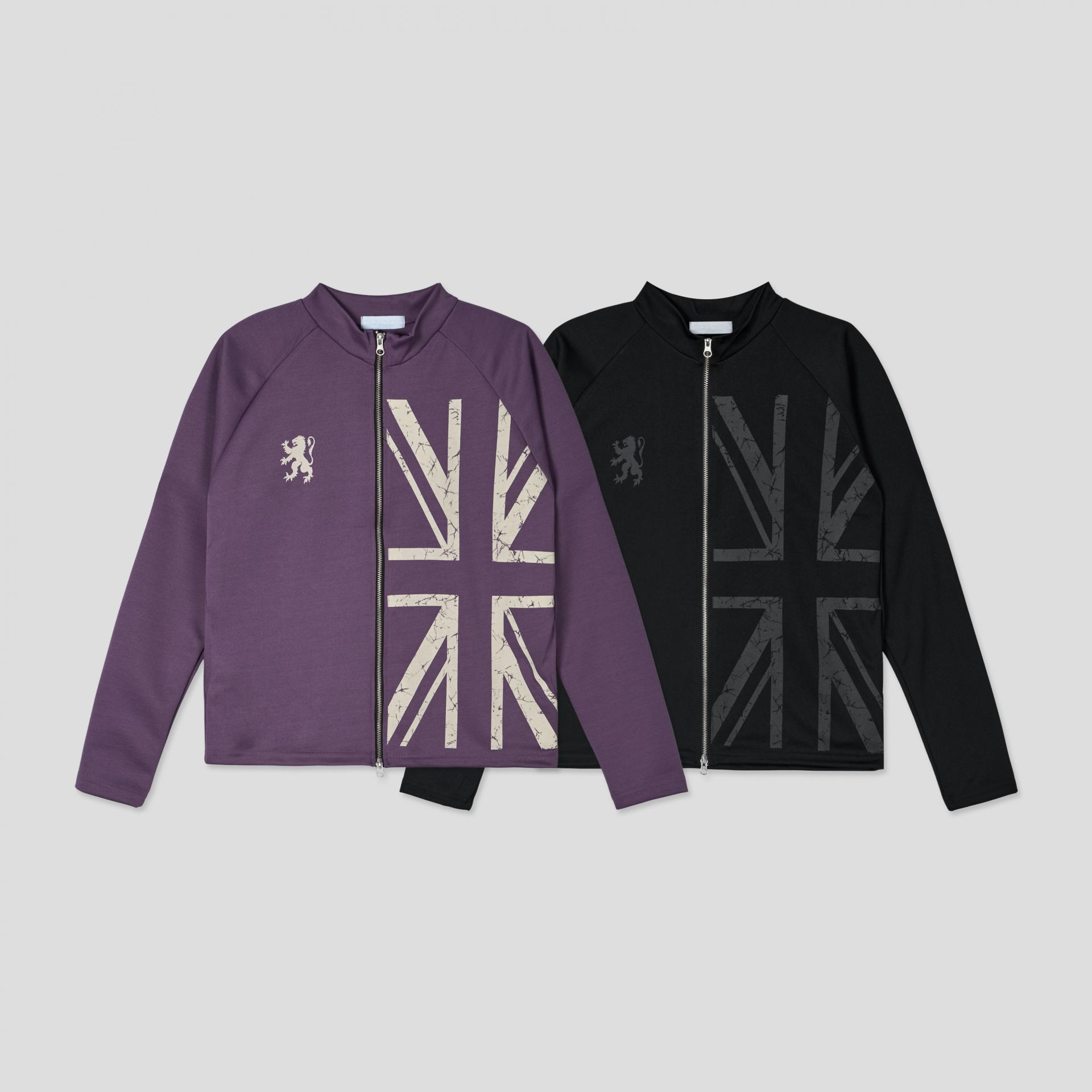 England slim jersey zip-up