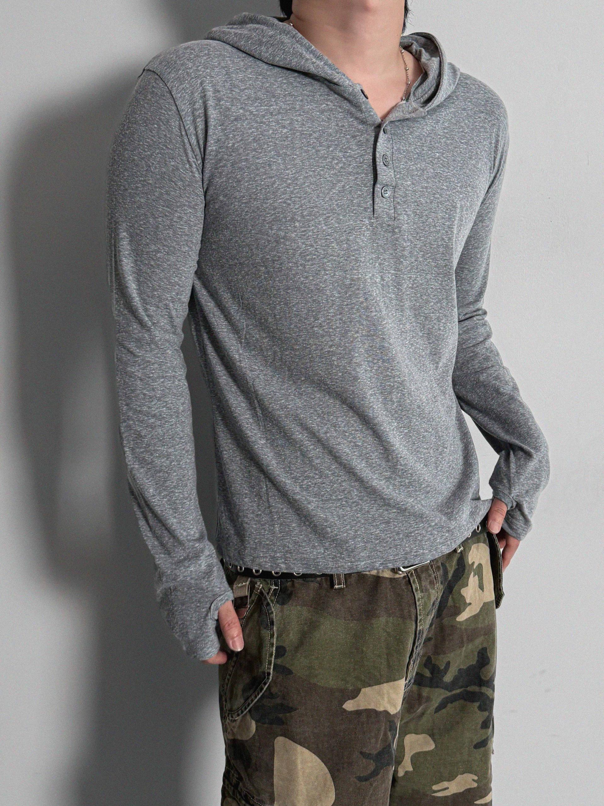 After henry neck warmer hoodie t