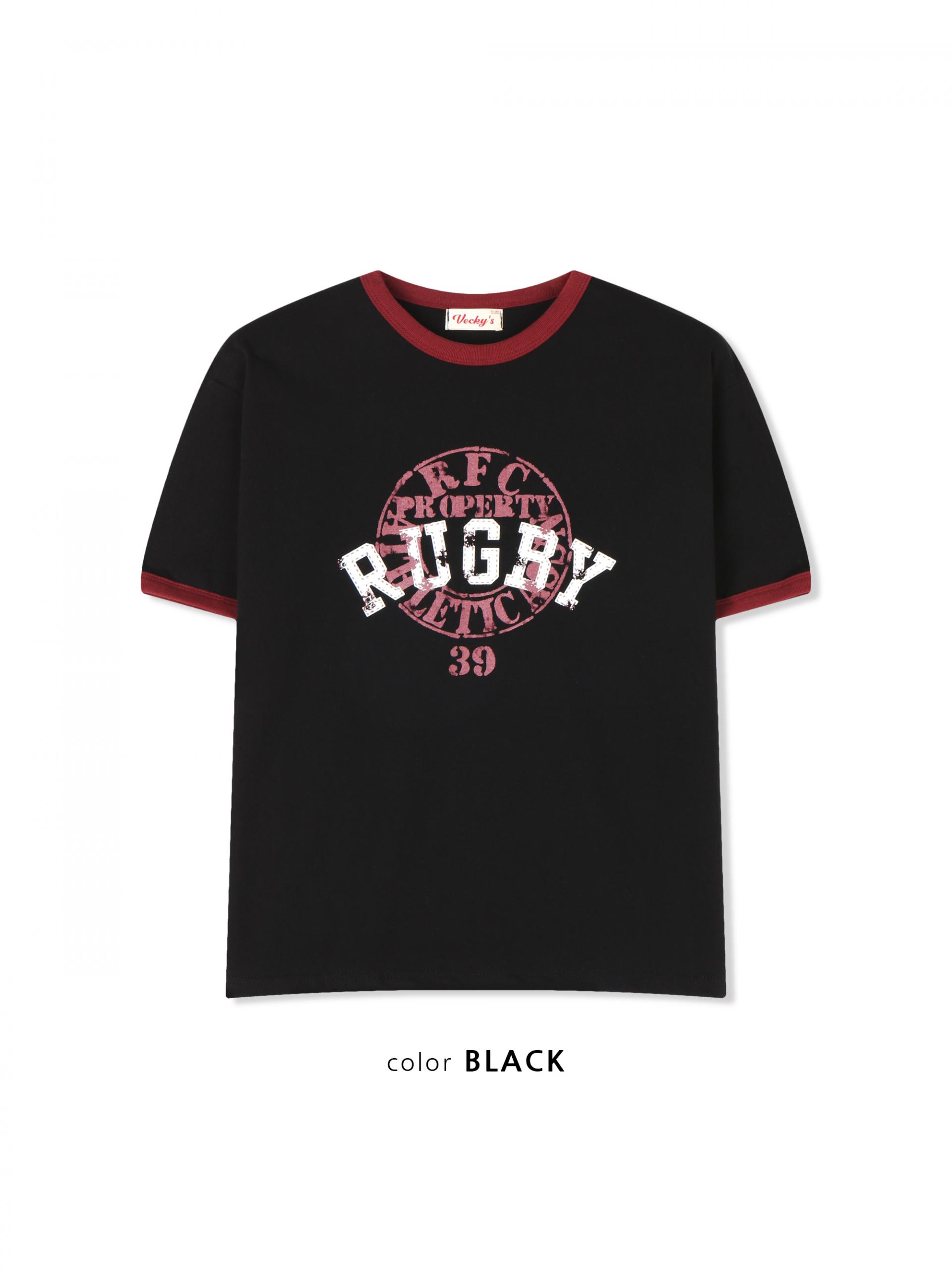 Rugby ringer muscle crop half t