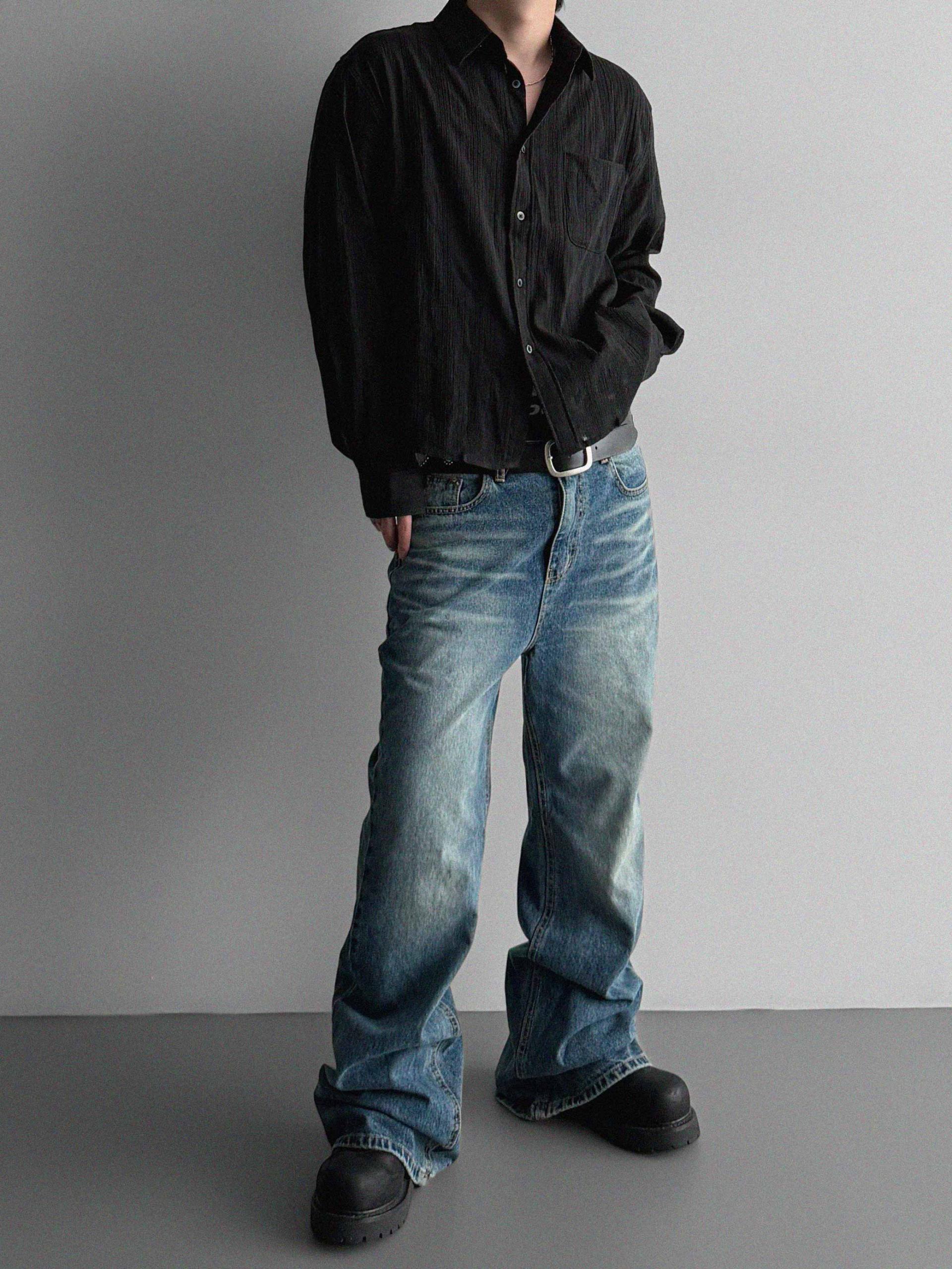 Signature flare denim pants