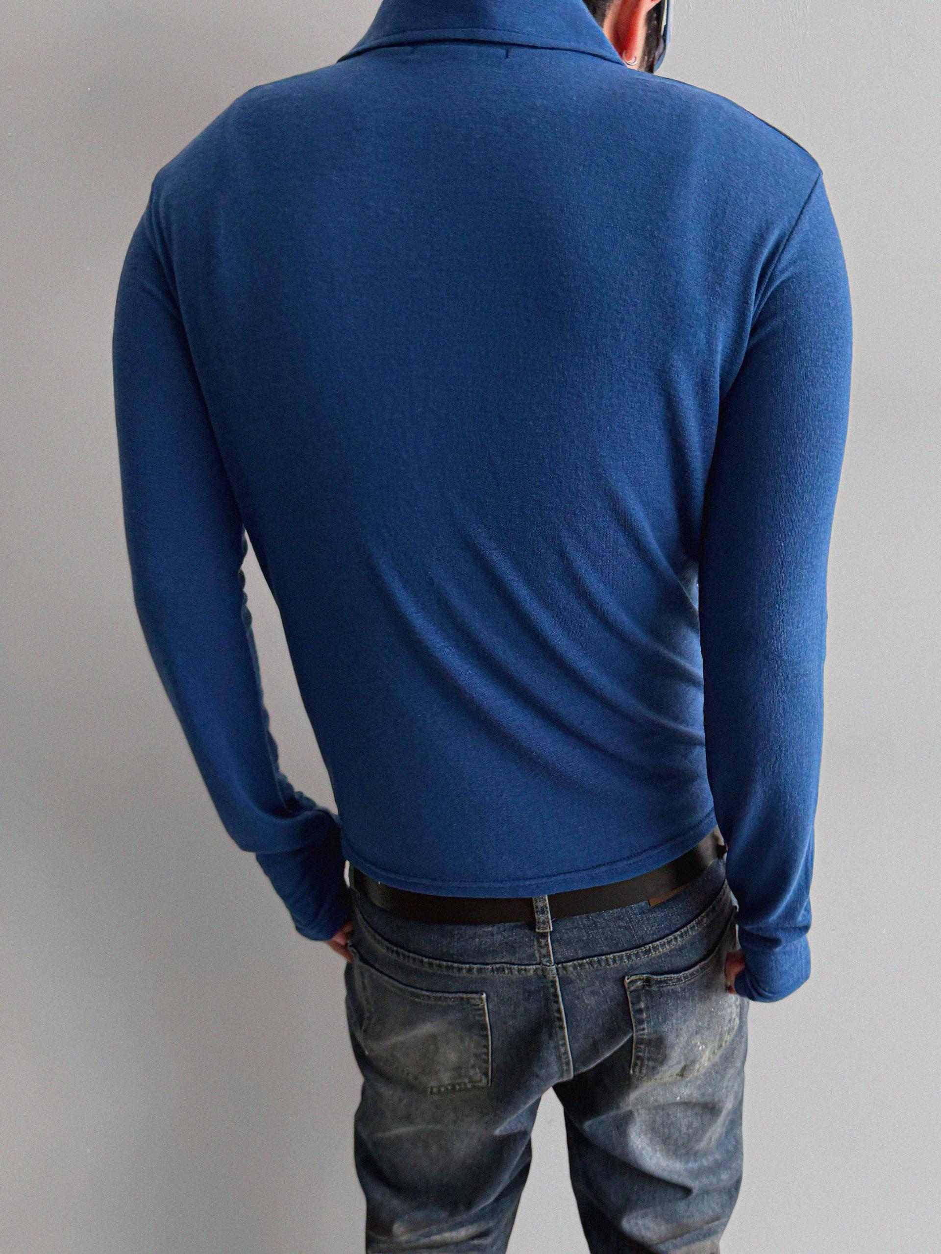 Blank slim warmer collar t
