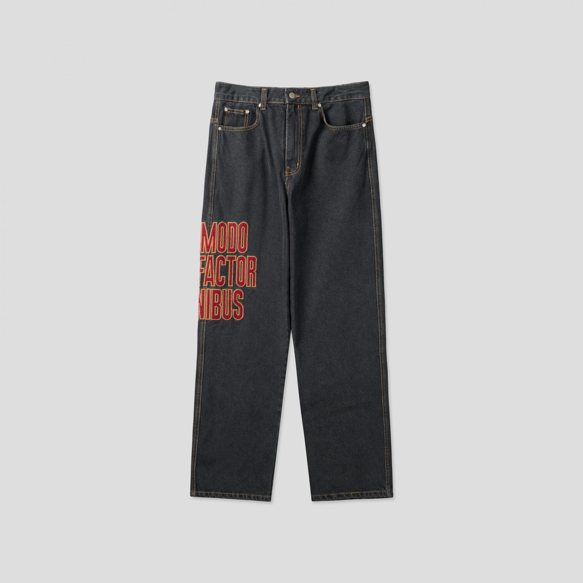 Faber embroidered Baggy jeans