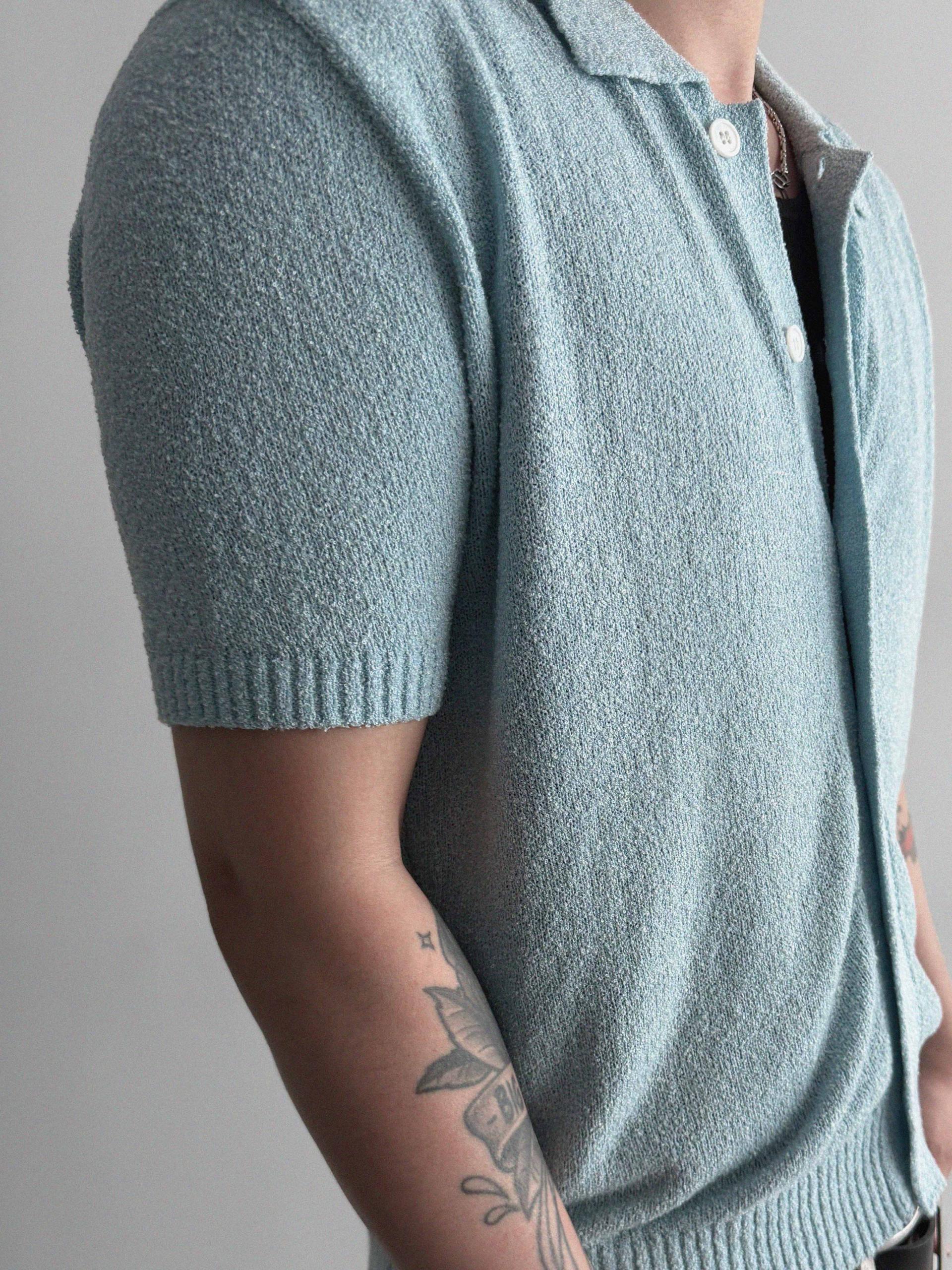 Boksaci boucle half cardigan