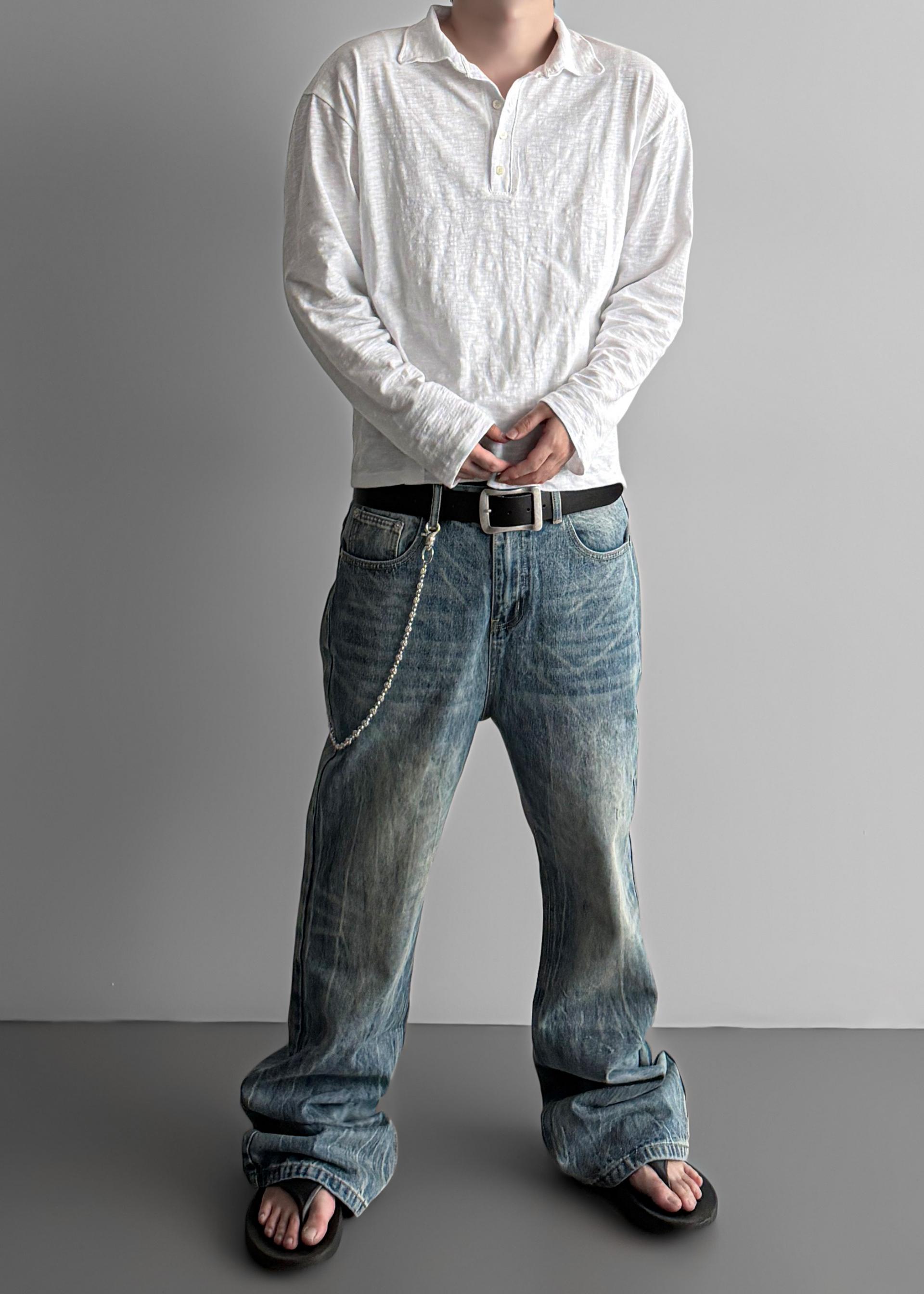 Slab 5 button collar t