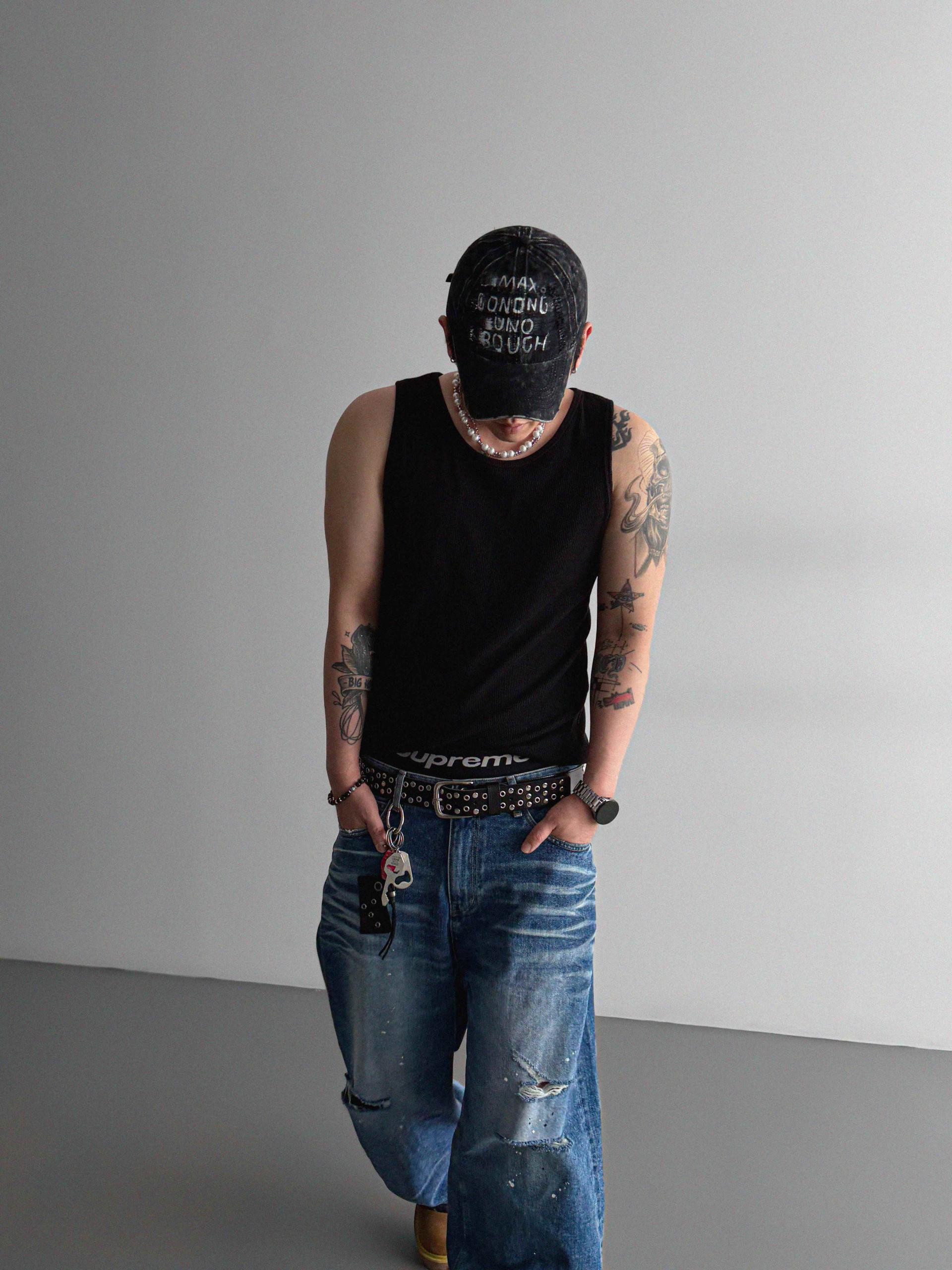 Terminal ribbed sleeveless