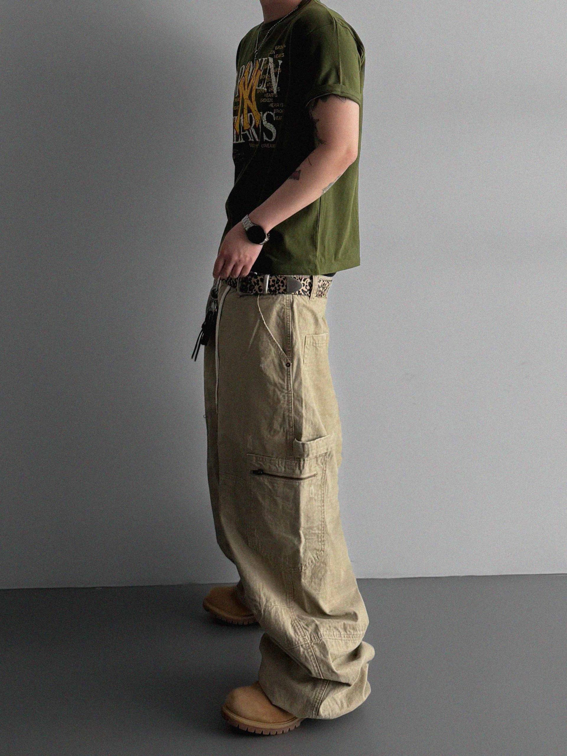 Vintage wide work pants