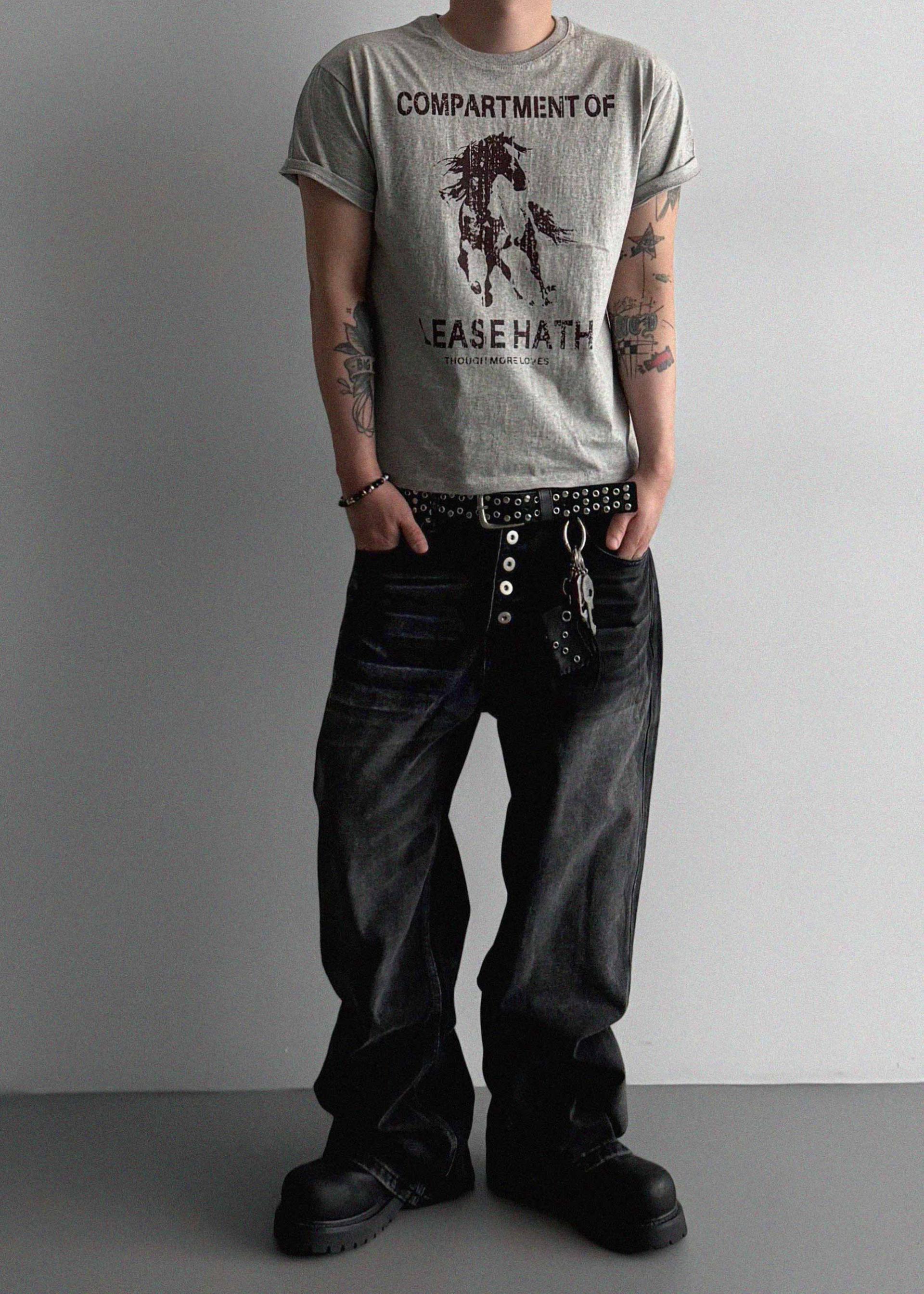 Lease slim crop half t