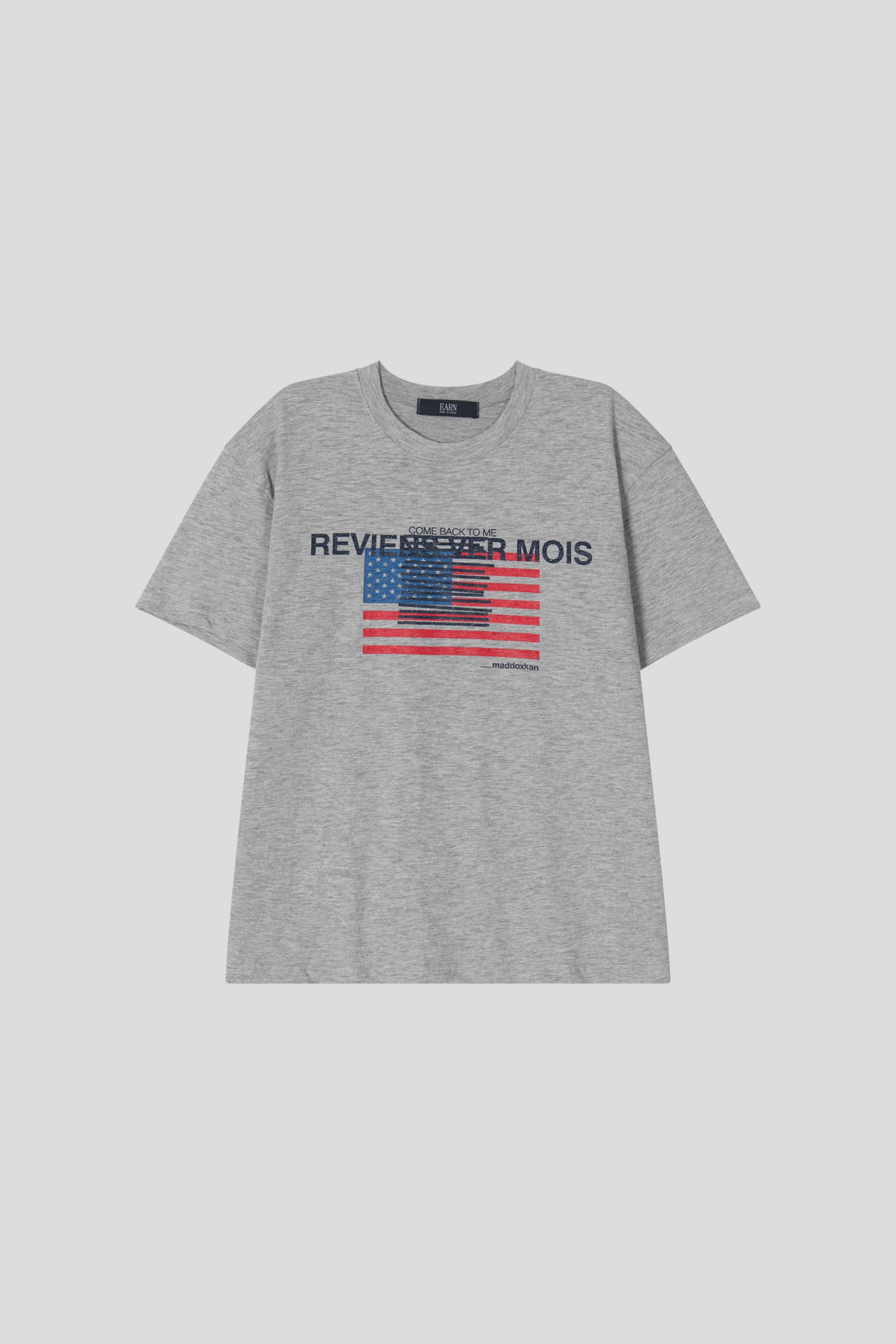 Star and Stripe slab crop half T