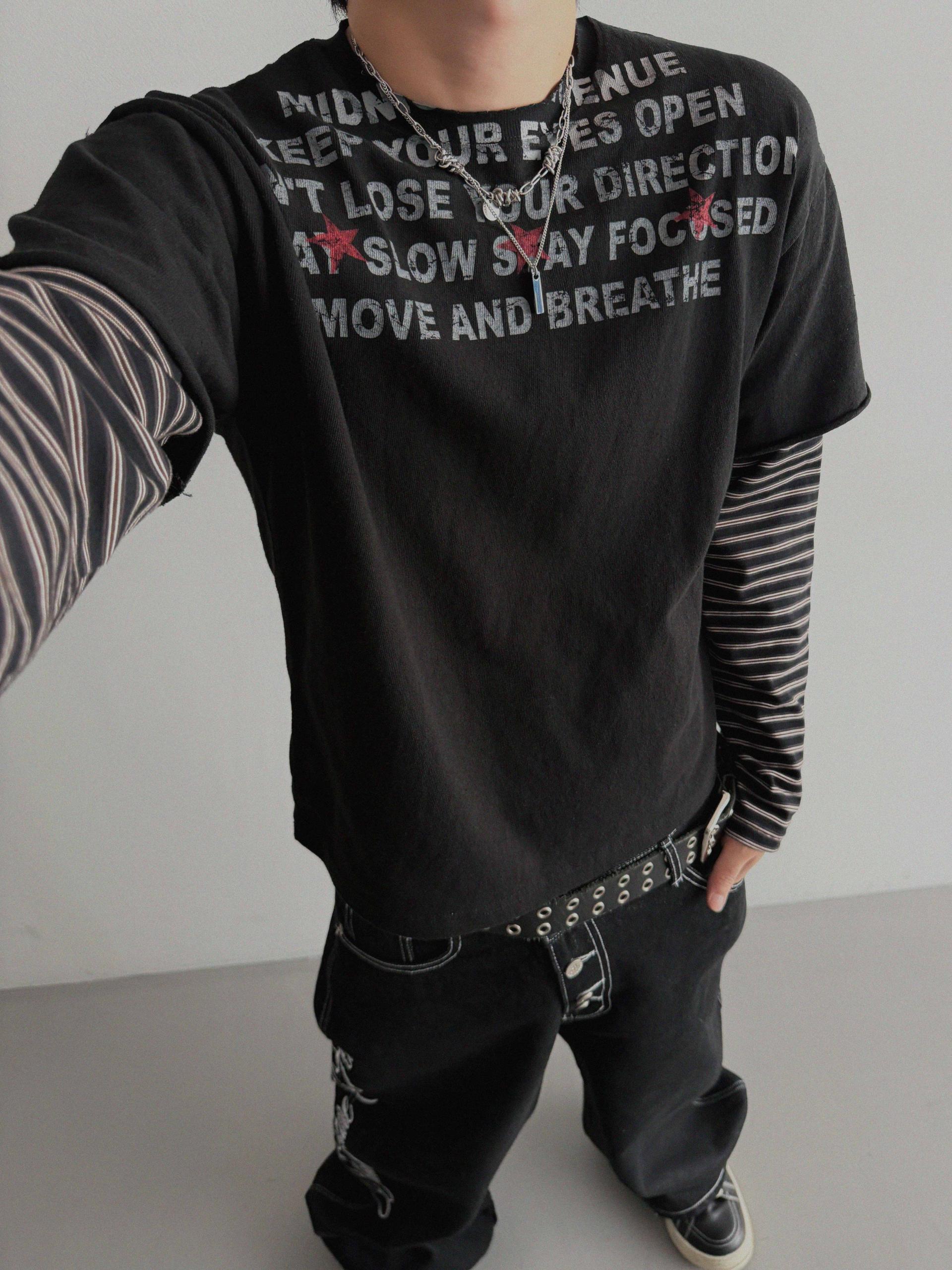 Avenue layered crop t