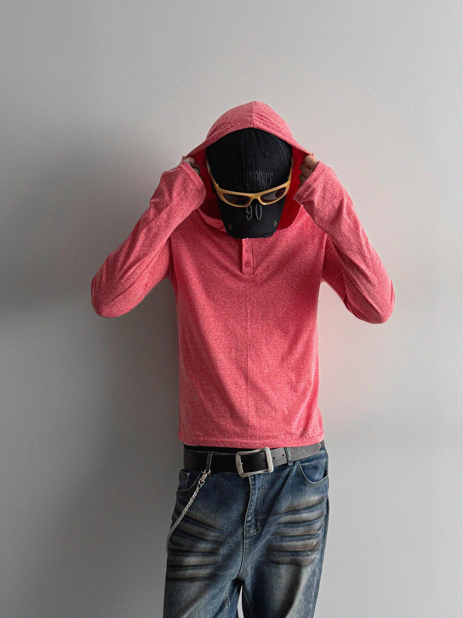 After henry neck warmer hoodie t