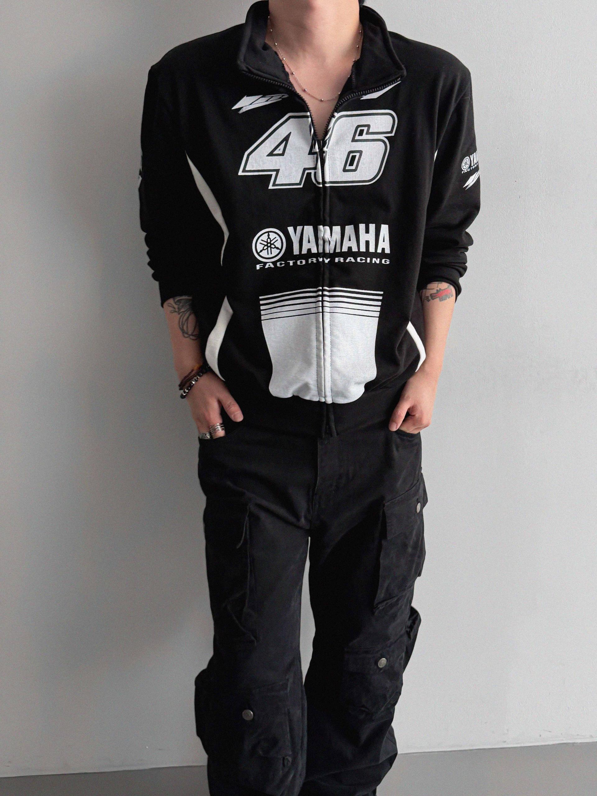 Racing print zip-up
