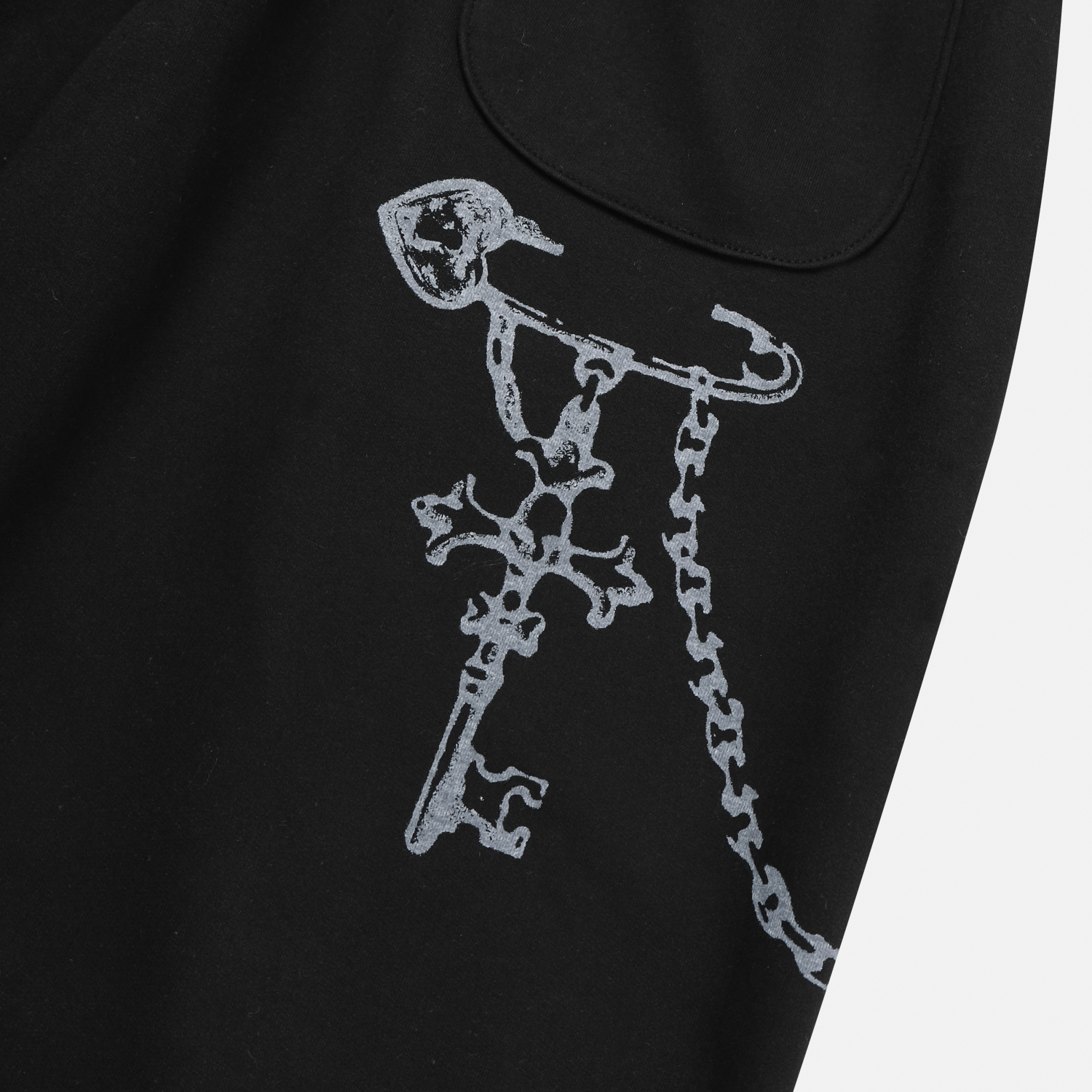 Keyring printed wide sweat pants