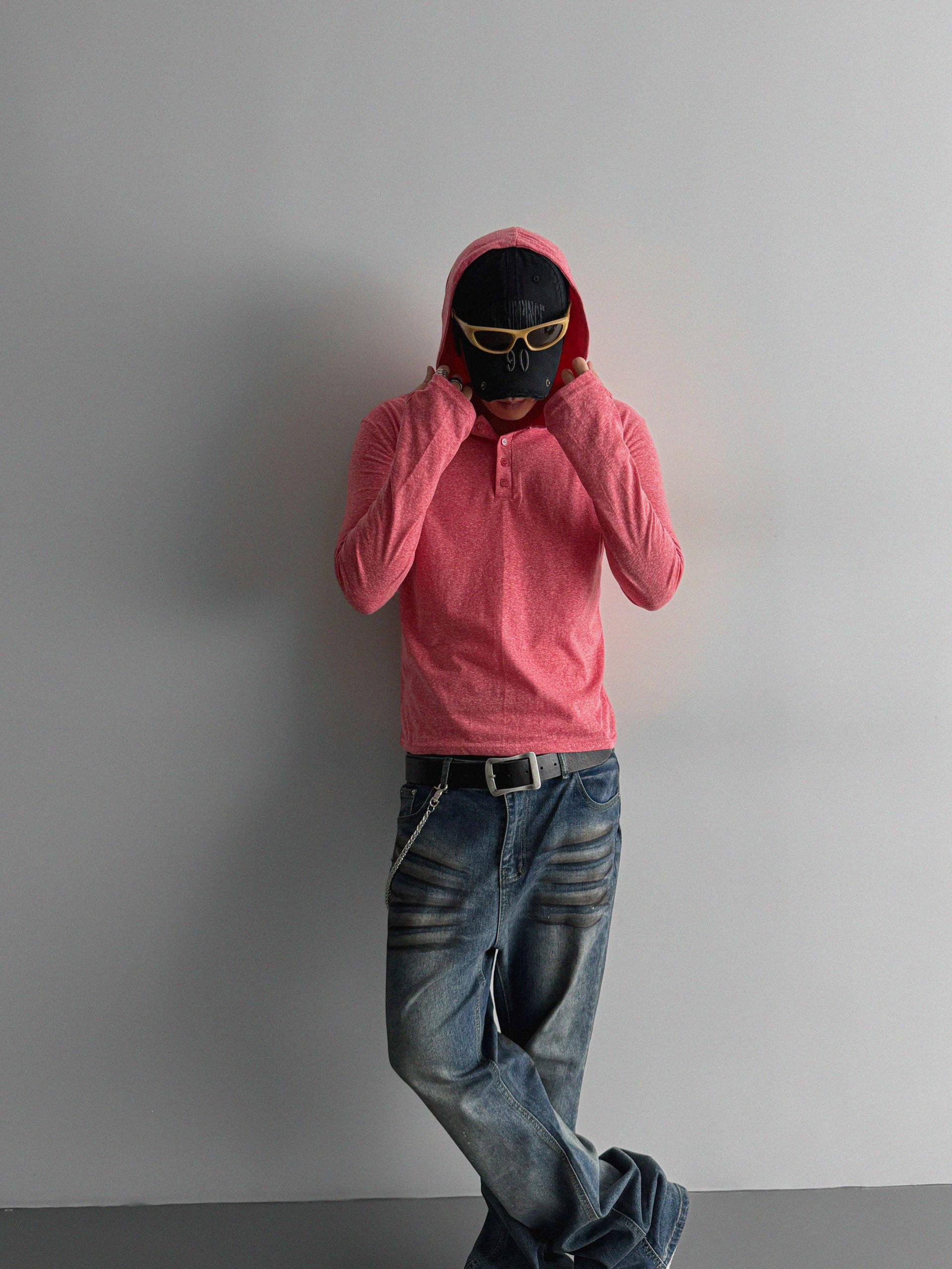 Dirty washed sagging flare jeans