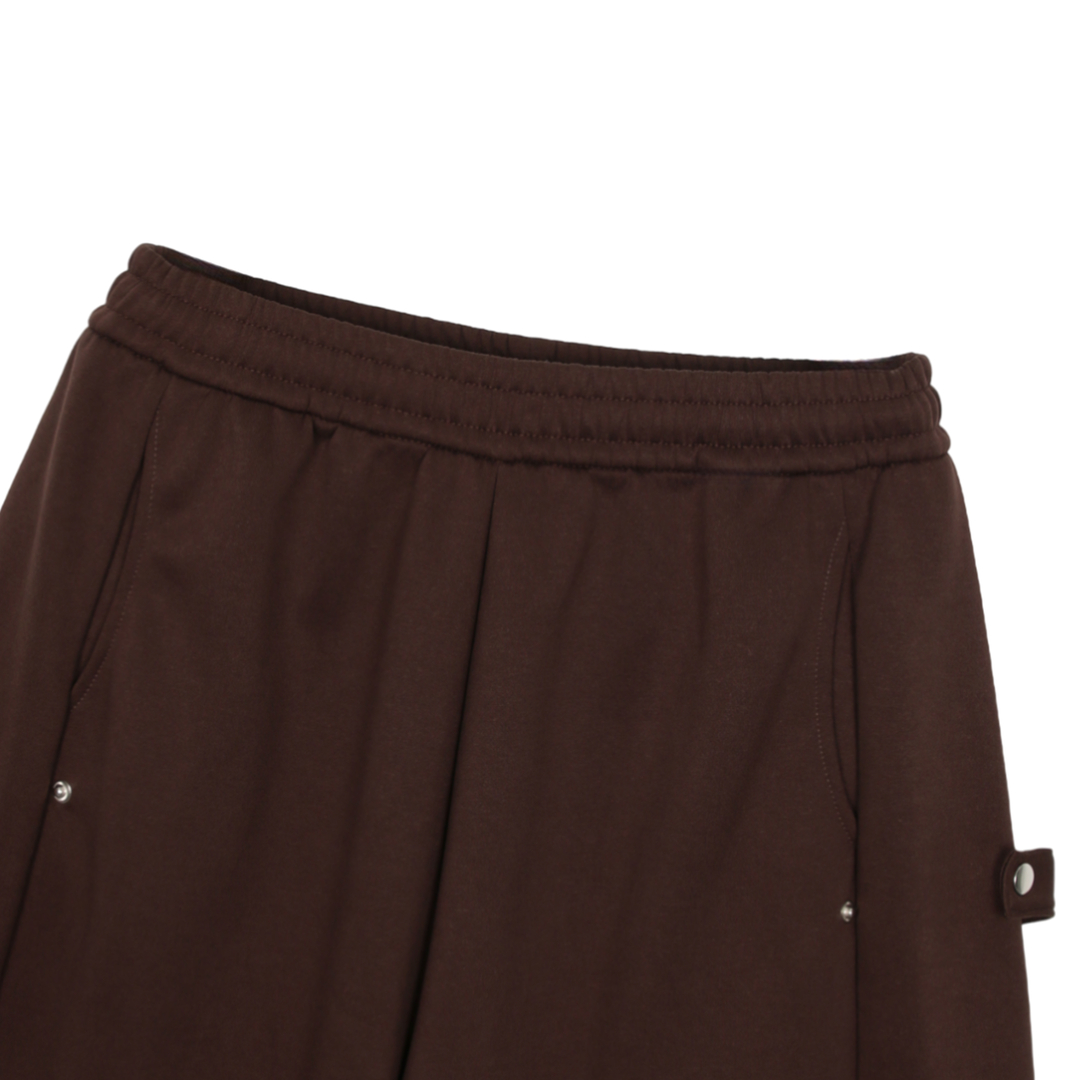 Side snap bermuda sweat pants