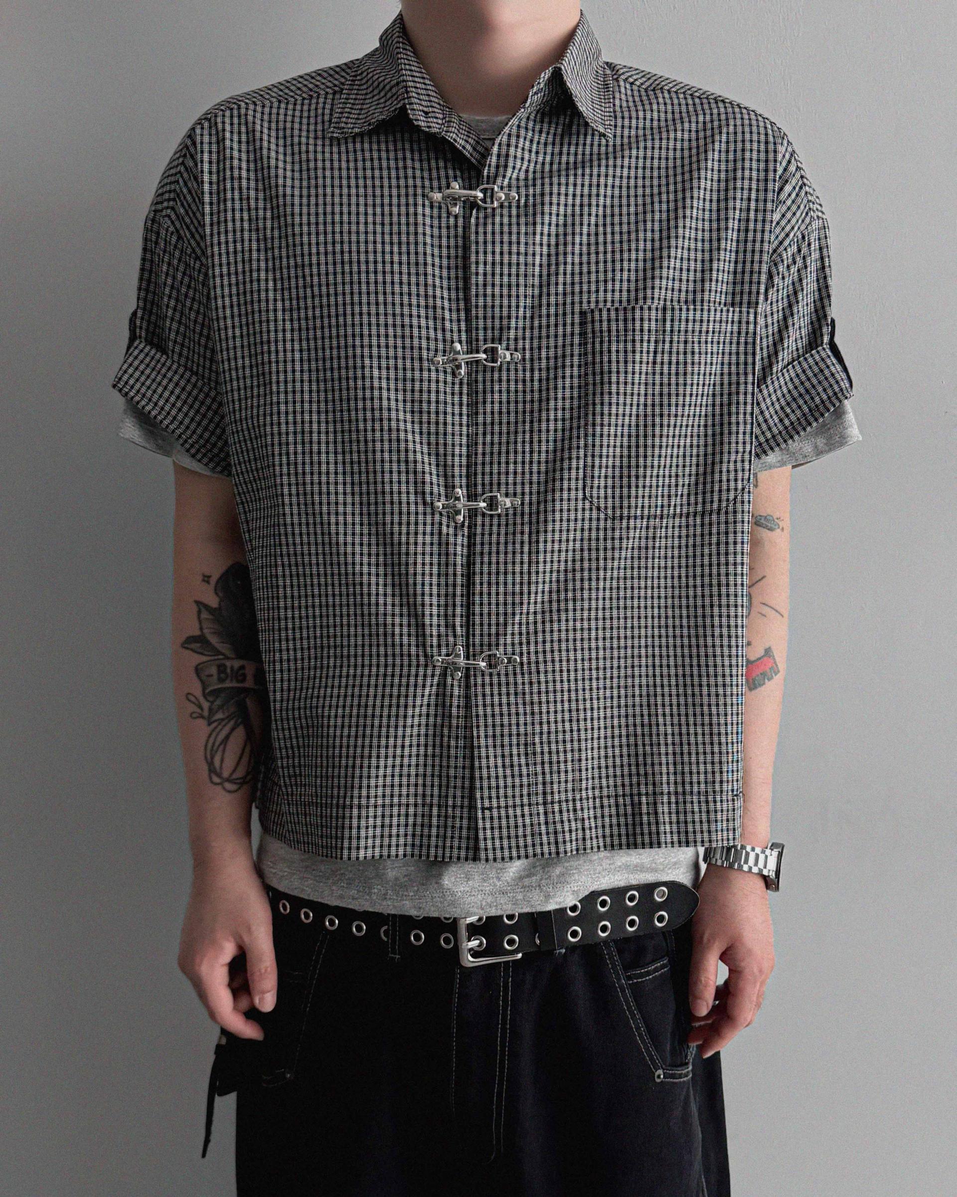 Fireman crop check half shirt