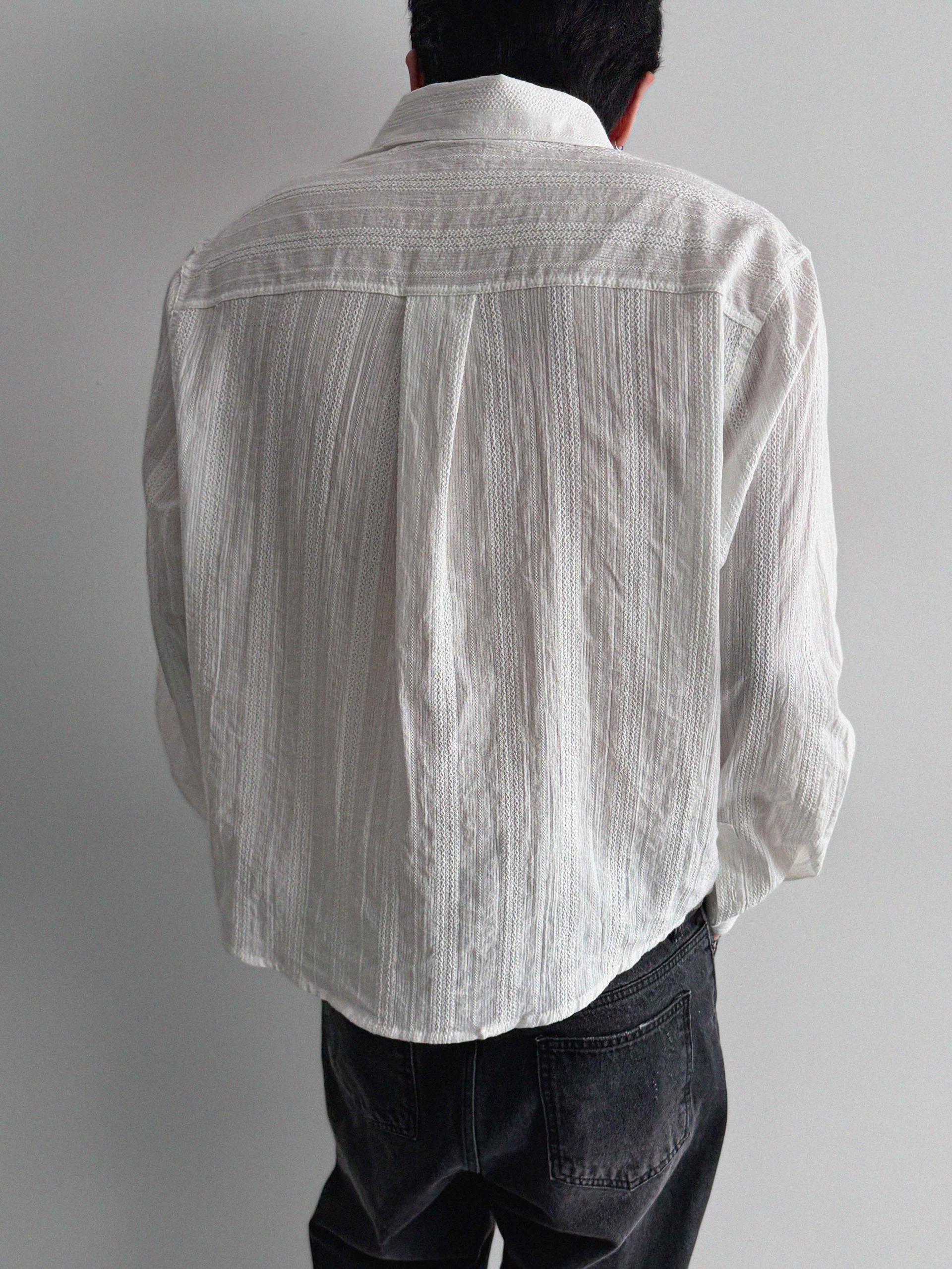 Dress crop shirt