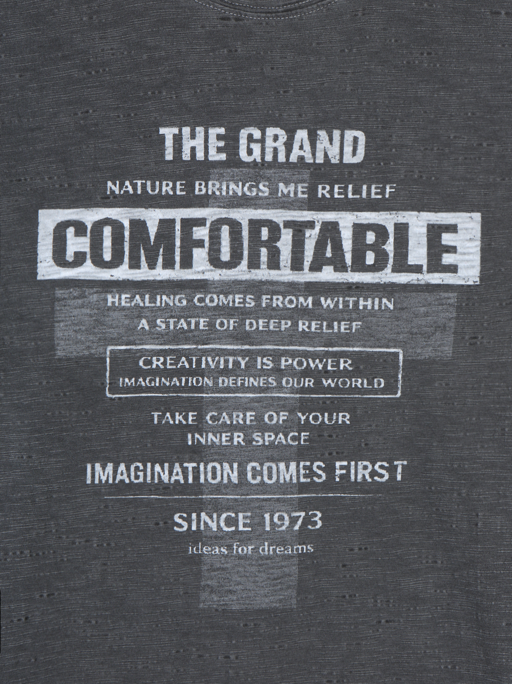 Comfort pigment slub slim t
